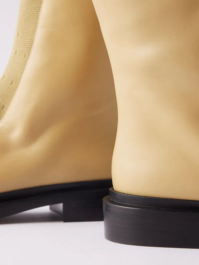 Jil Sander o1y1025 Boots in Beige Size US 7 / IT 37 - 3 Thumbnail