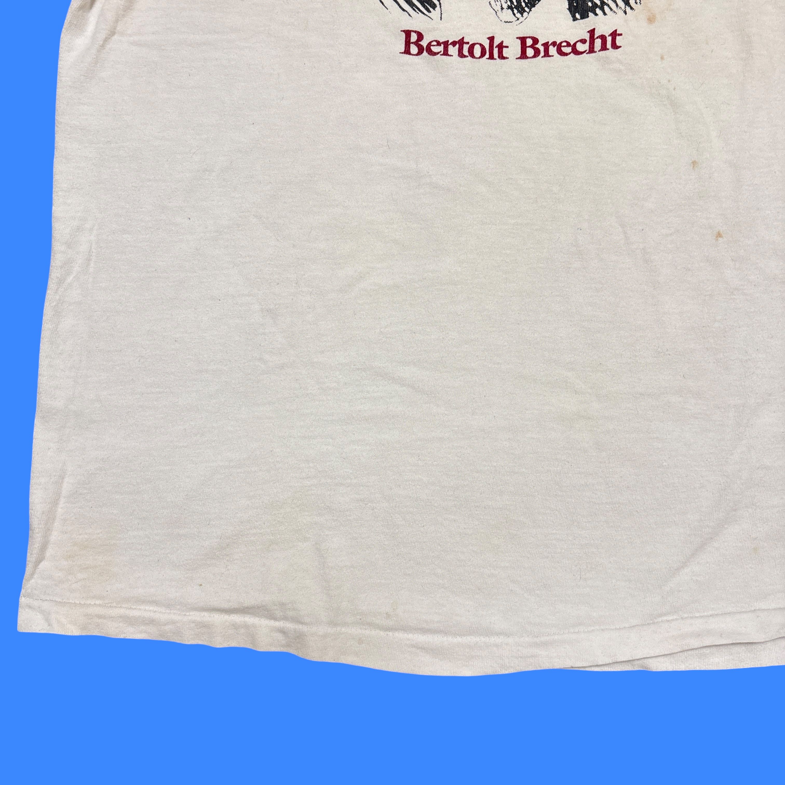 Vintage Vintage 80s T Shirt Single Stitch Bertolt Brecht Art Theatre Size US L / EU 52-54 / 3 - 16 Thumbnail