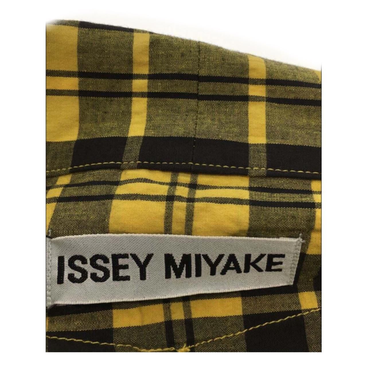 Issey Miyake Issey Miyake Checkered Off Shoulder LS Button Down Blouse Size M / US 6-8 / IT 42-44 - 3 Thumbnail