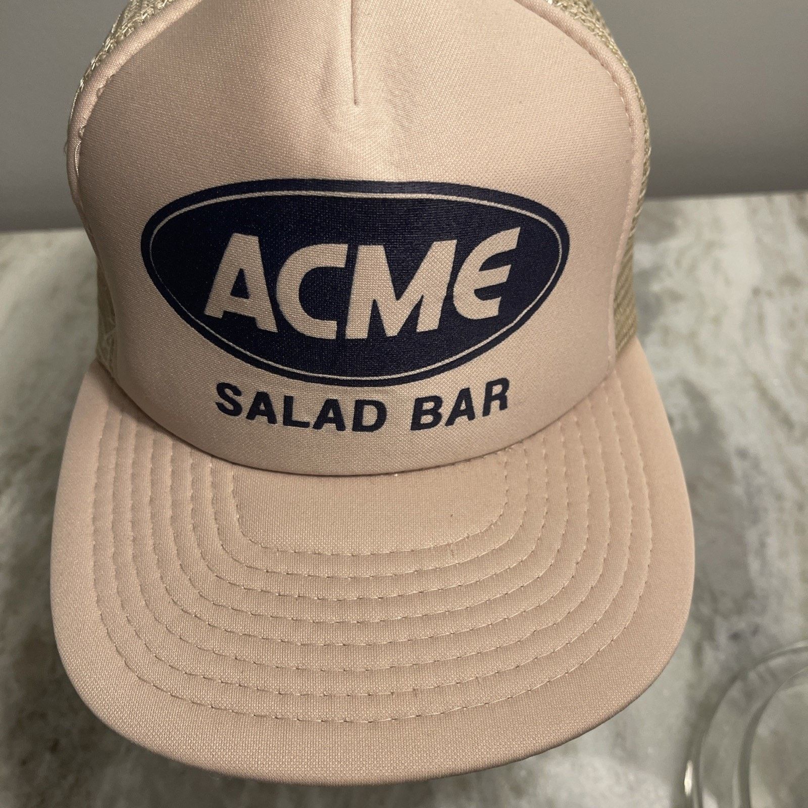 Vintage rucker Hat Snapback Cap ACME Food Service Salad Bar NWOT Size ONE SIZE - 2 Thumbnail