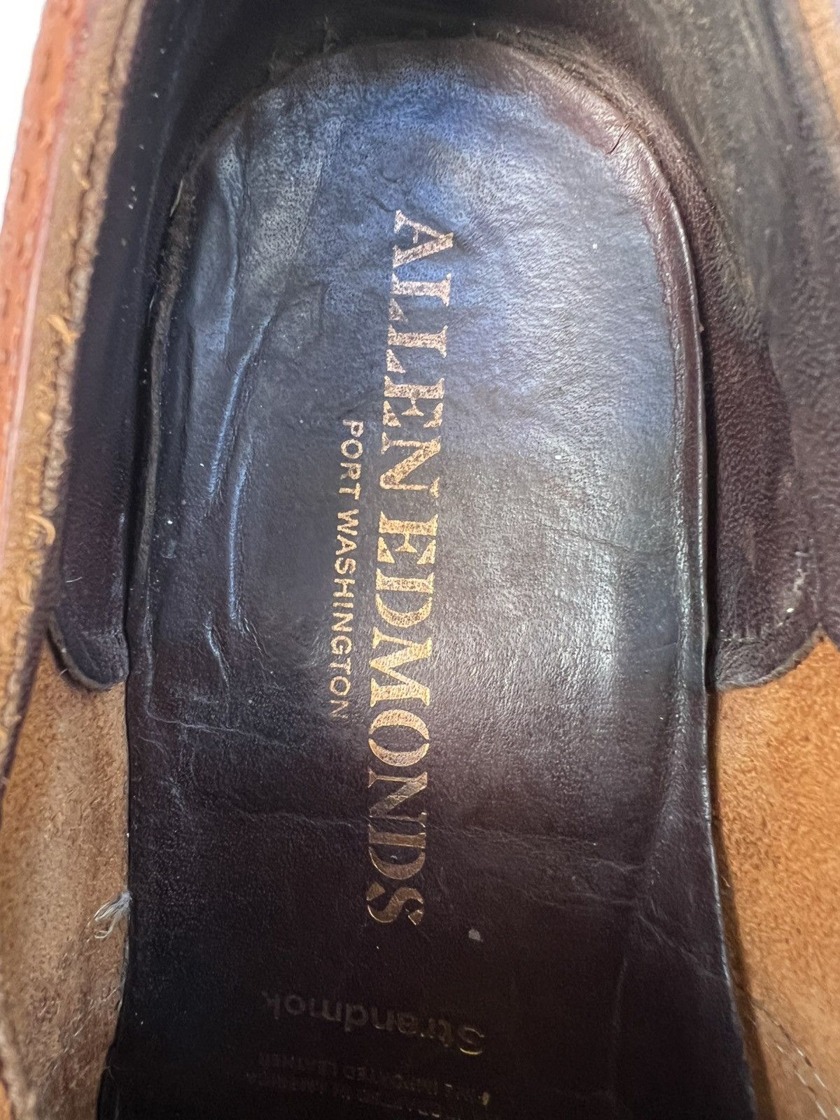 Allen Edmonds Allen Edmonds "STRANDMOK” Cap-Toe Oxfords Tan Dainite Sole Size US 10.5 / EU 43-44 - 17 Thumbnail