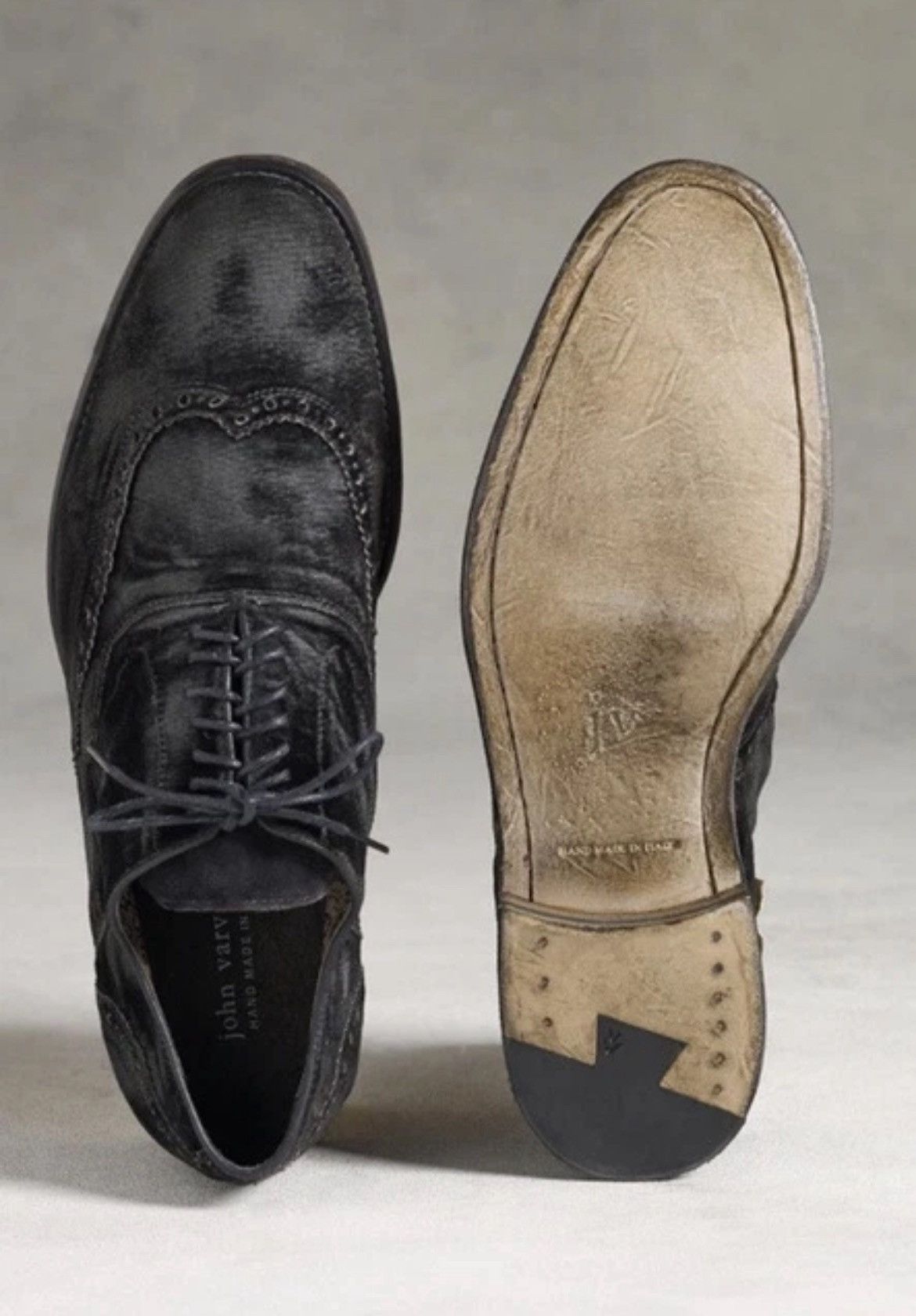 John Varvatos Fleetwood velvet brogues size 10.5. Size US 10.5 / EU 43-44 - 3 Thumbnail