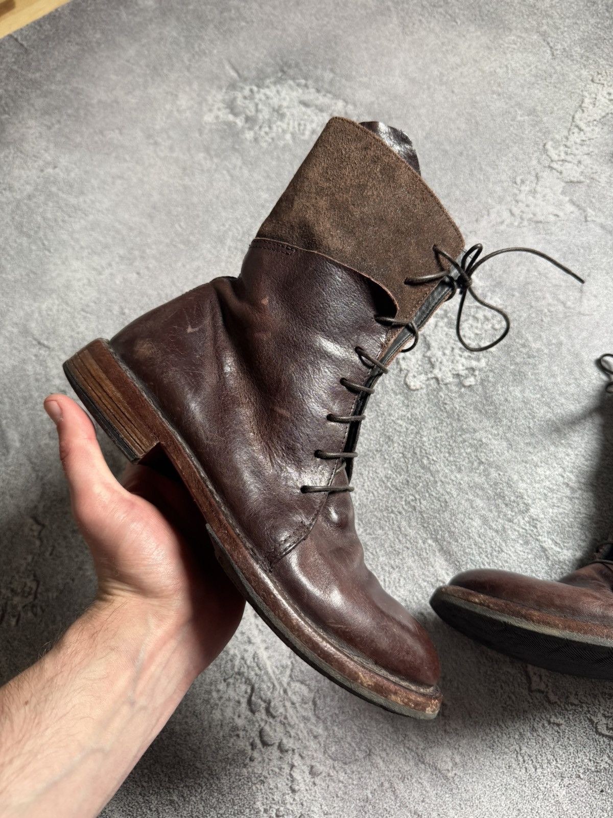 MoMA MOMA 37 brown leather Avantgarde shoes boots casual designer Size US 7 / IT 37 - 7 Thumbnail