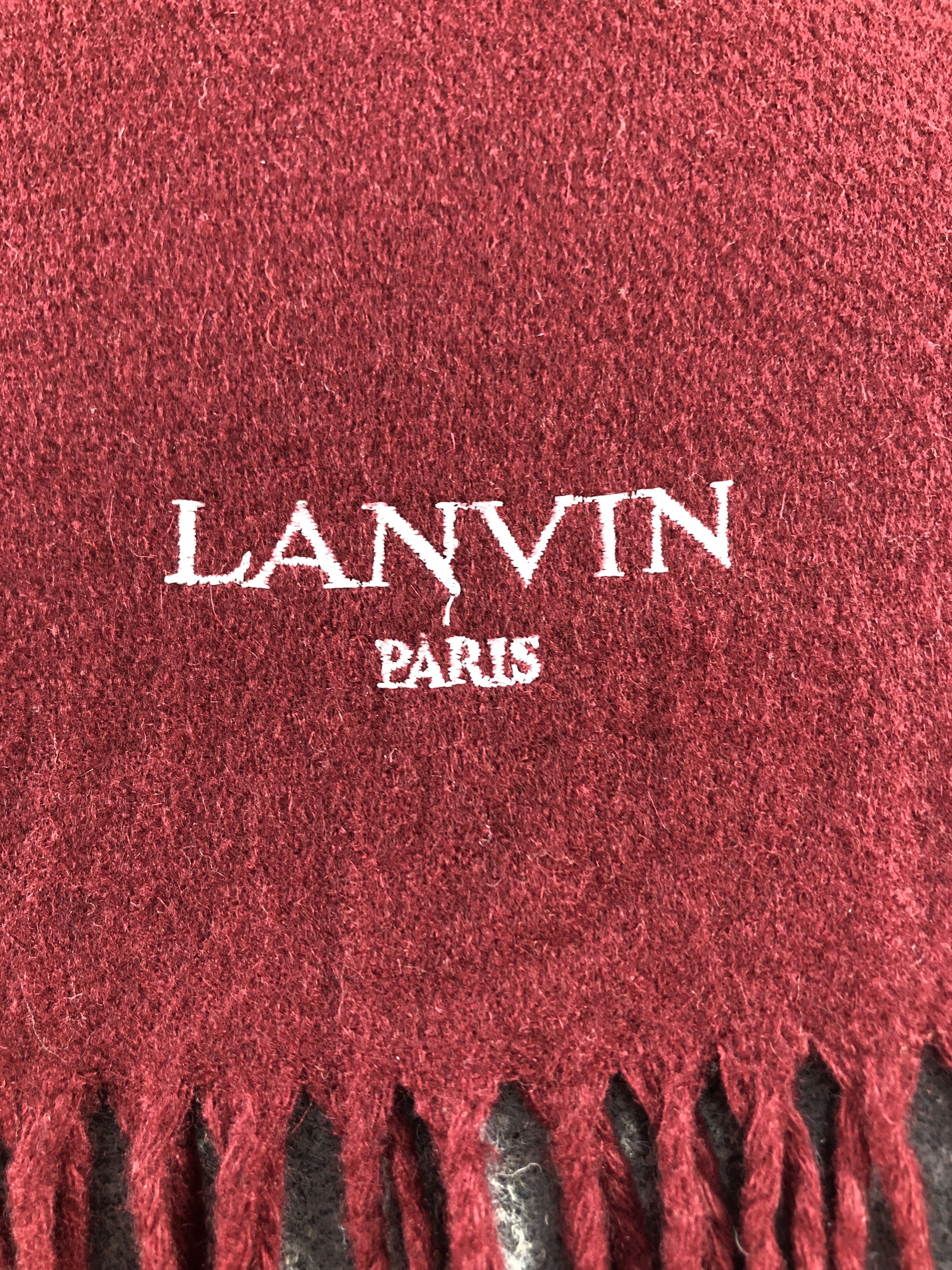 Lanvin Lanvin Cashmere Scarf / Muffler / Neckwear P844 Size ONE SIZE - 4 Thumbnail