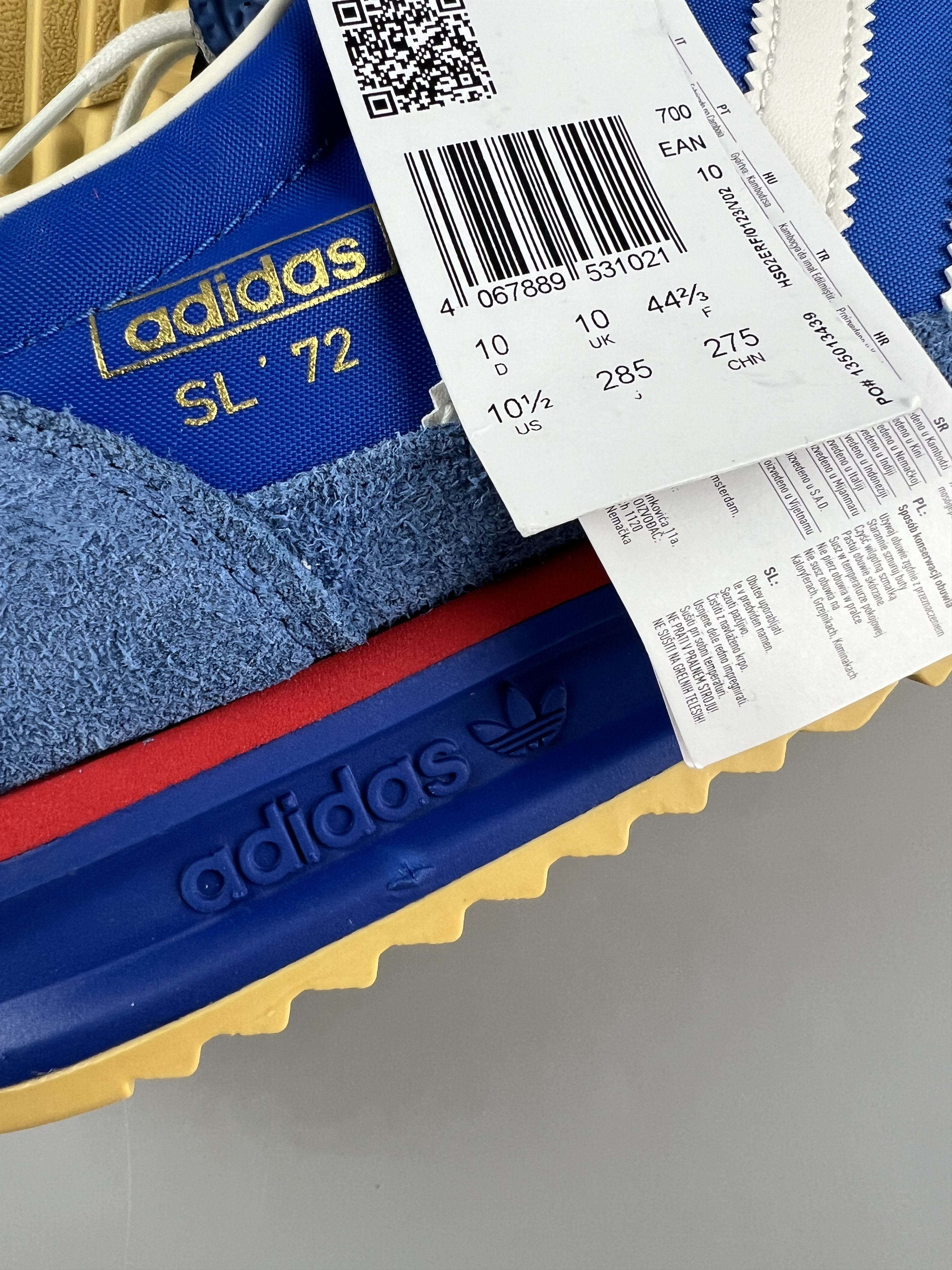 Adidas Adidas SL 72 Retro RS France Edition Tricolor Sneakers Men Size US 10.5 / EU 43-44 - 8 Thumbnail
