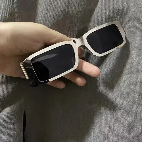 VIBE Retro silver Cyberpunk sunglasses Size ONE SIZE - 3 Thumbnail