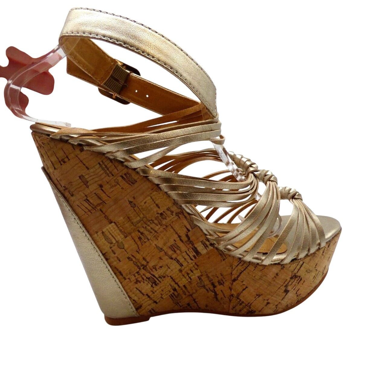 Other Relent Agneta Cork Wedge Sandals, US 7-1/2; Gold Size US 7.5 / IT 37.5 - 2 Thumbnail