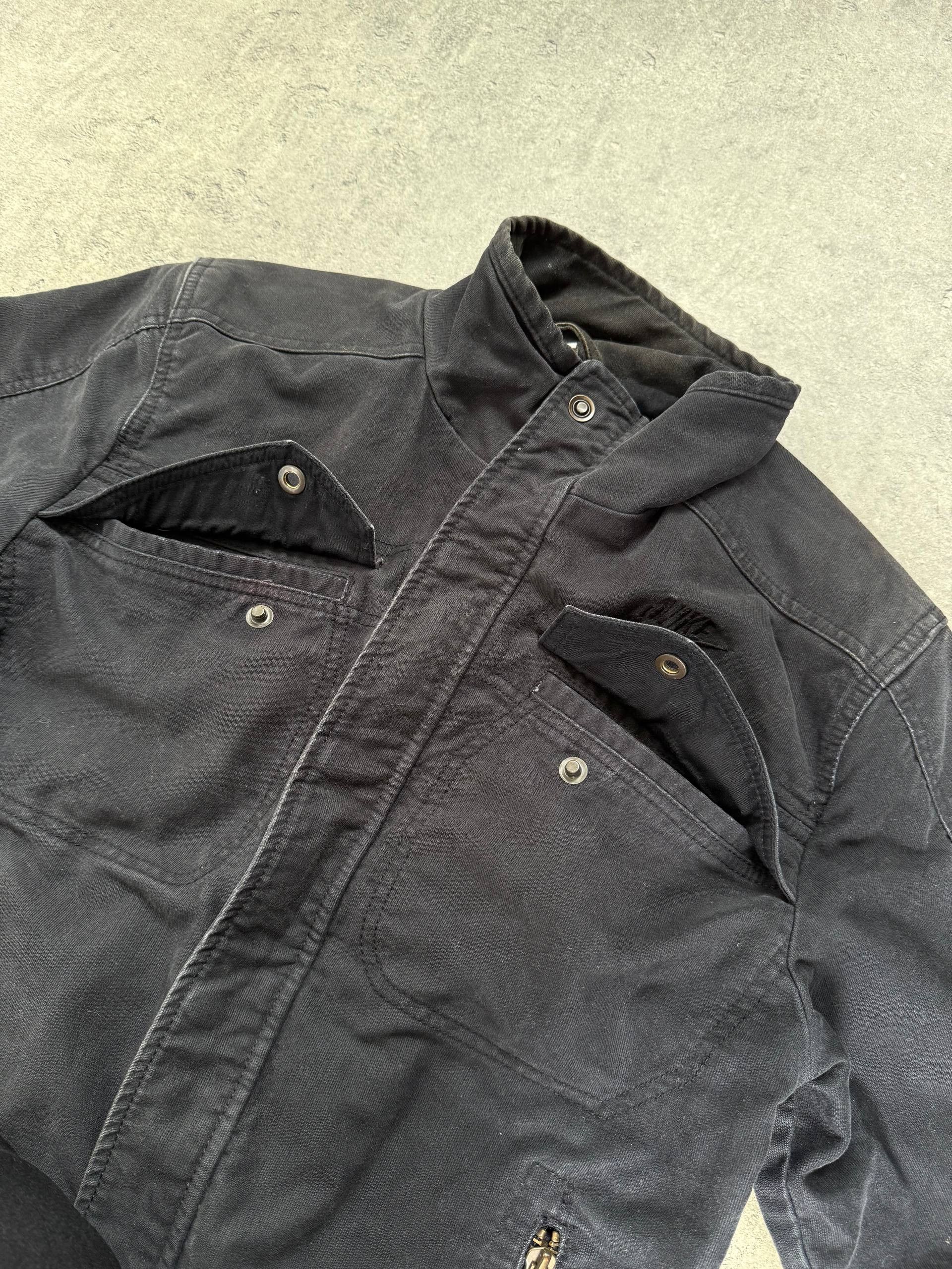 Nike Vintage 00s Nike denim distressed faded jacket work RARE Size US S / EU 44-46 / 1 - 6 Thumbnail