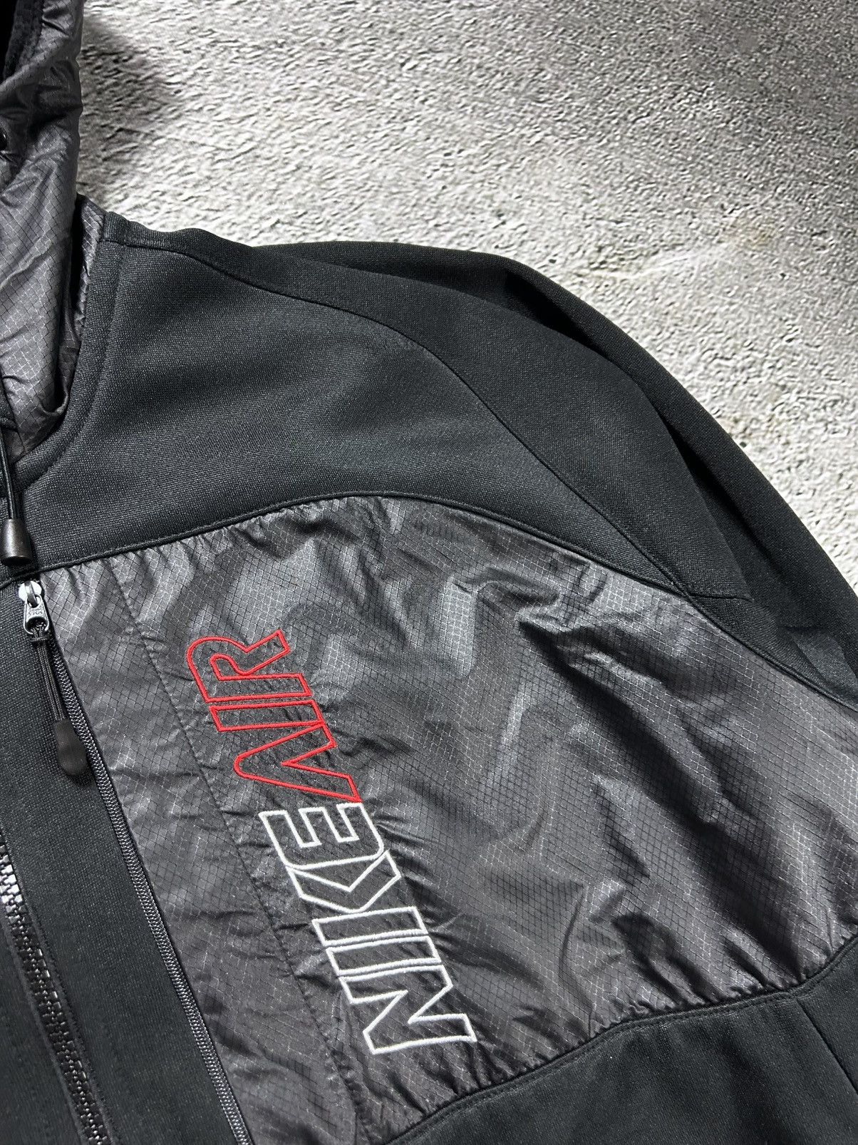 Nike × Vintage Nike AIR Vintage Y2K track jacket nylon zip hoodie Size US XXL / EU 58 / 5 - 2 Thumbnail
