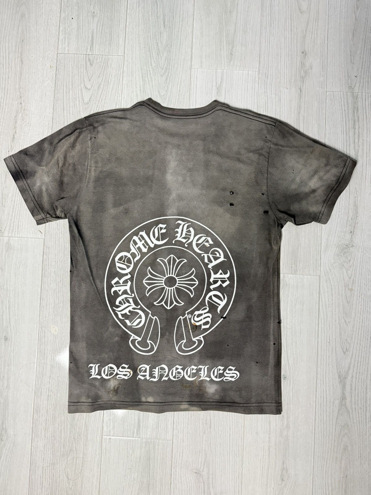 Chrome Hearts Chrome Hearts Sun Faded Los Angeles Horseshoe T-Shirt Size US M / EU 48-50 / 2 - 1 Thumbnail