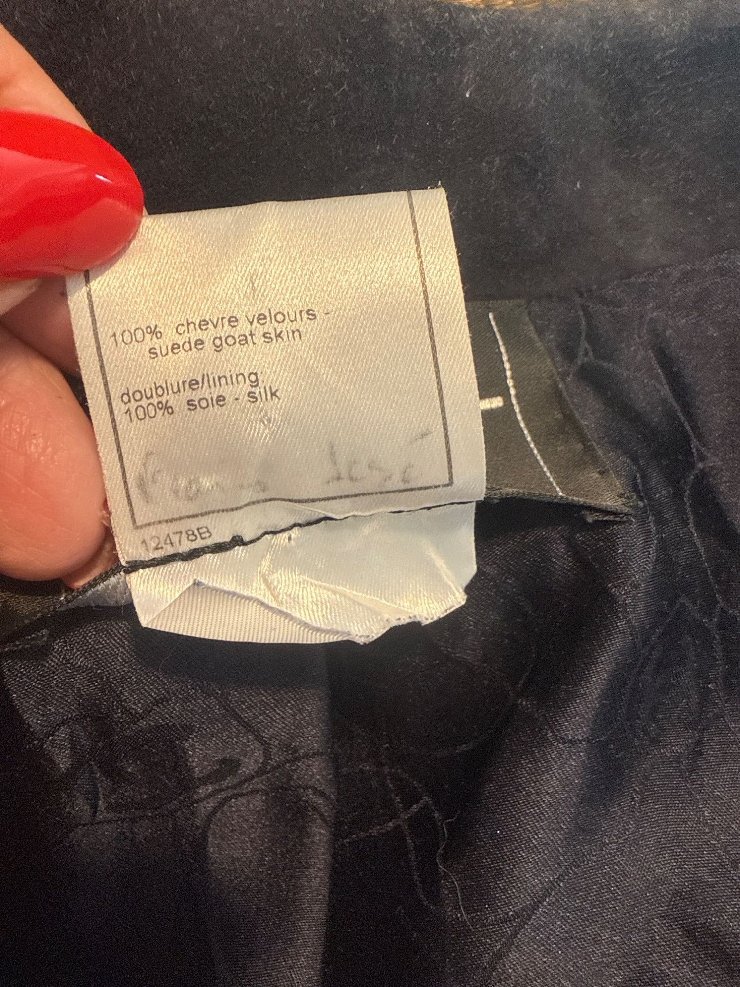 Chanel Chanel Navy Suede Goat Skin Jacket W/Silk Lining Size 42 Mad Size S / US 4 / IT 40 - 4 Thumbnail