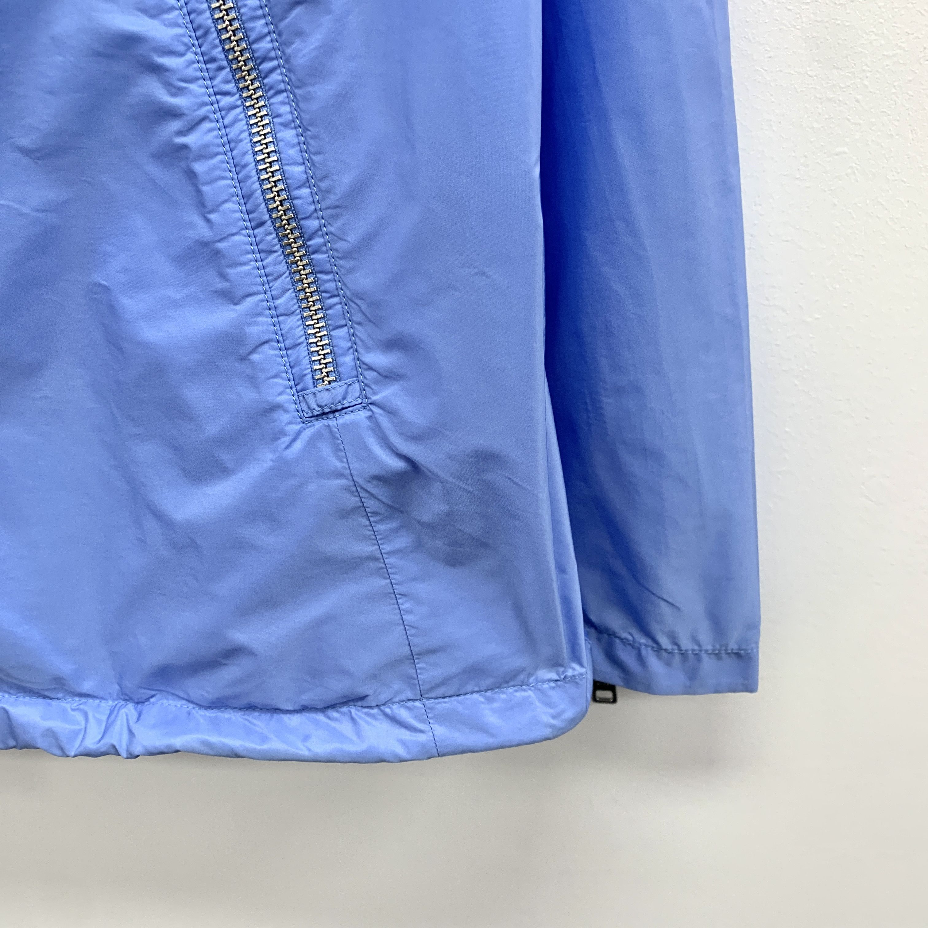Prada Prada Blue Triangle Logo Hooded Zip-Up Jacket (Size M) Size M / US 6-8 / IT 42-44 - 6 Thumbnail