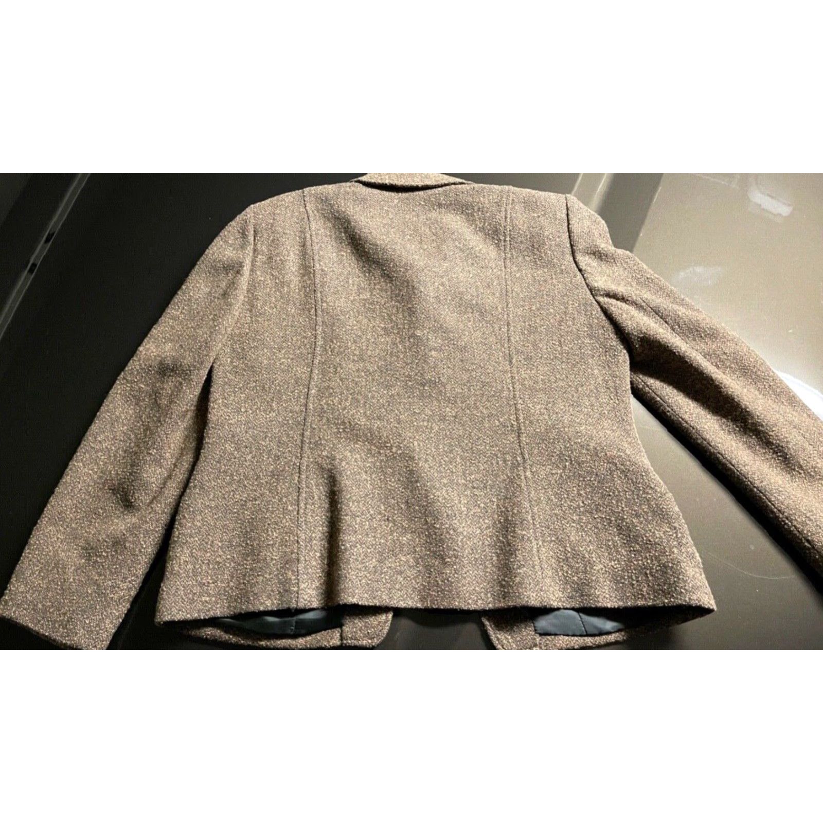 Pendleton VINTAGE Pendleton Wool Crop Blazer USA Women's Size 10P Brown Size L / US 10 / IT 46 - 4 Thumbnail