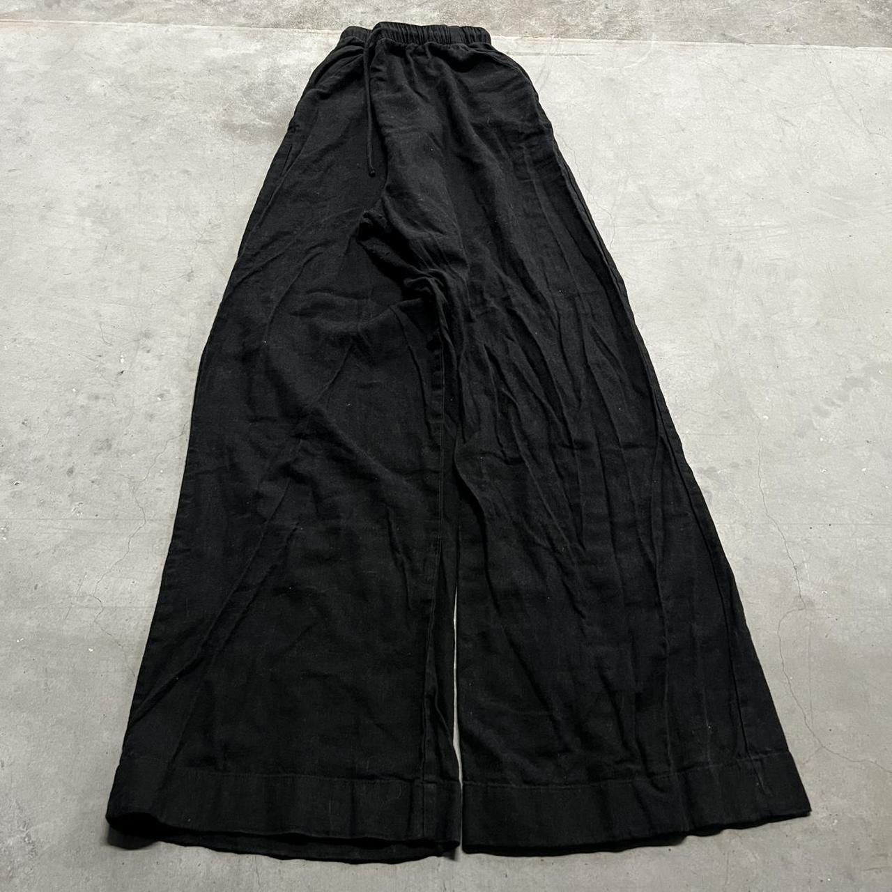 Abercrombie & Fitch Crazy Vintage Y2K/2000s Baggy Abercrombie and Fitch Wideleg Black Sweatpants! Size US 32 / EU 48 - 2 Thumbnail