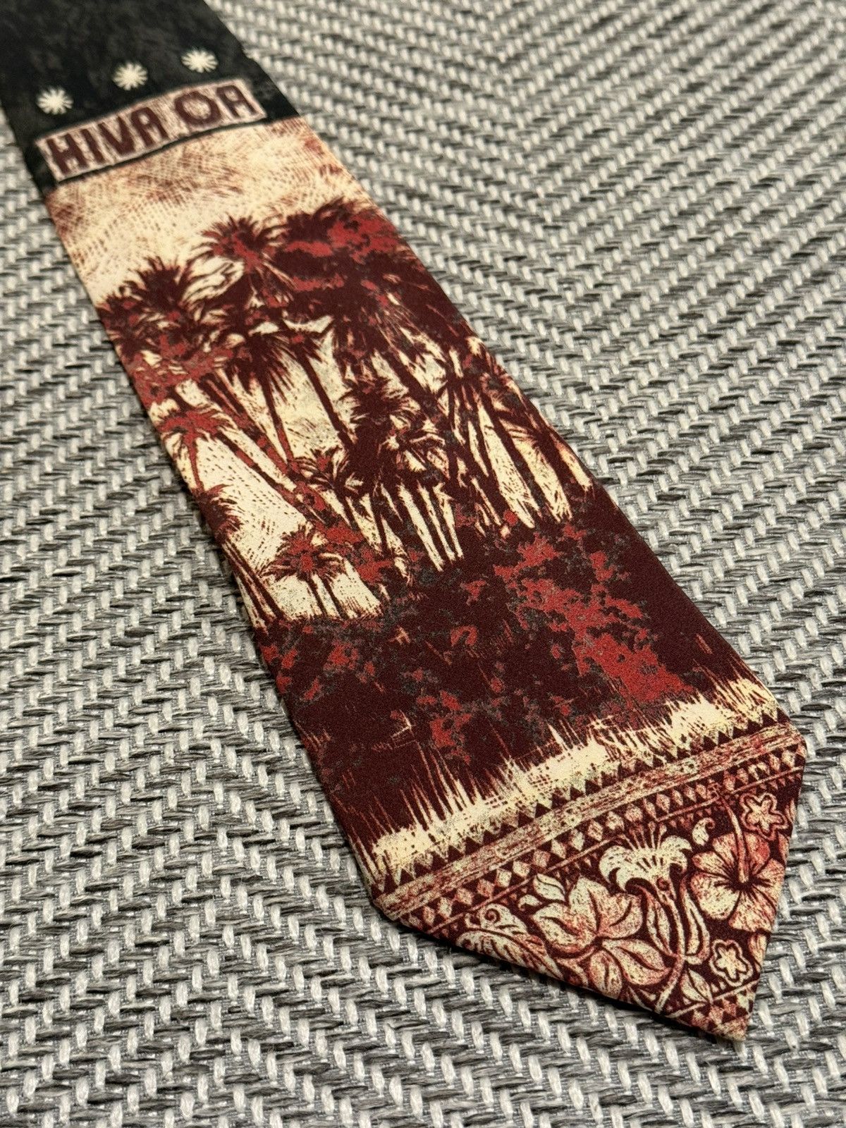 Jean Paul Gaultier Jean Paul Gaultier Homme Palm Tree Panel Tie Size ONE SIZE - 3 Thumbnail