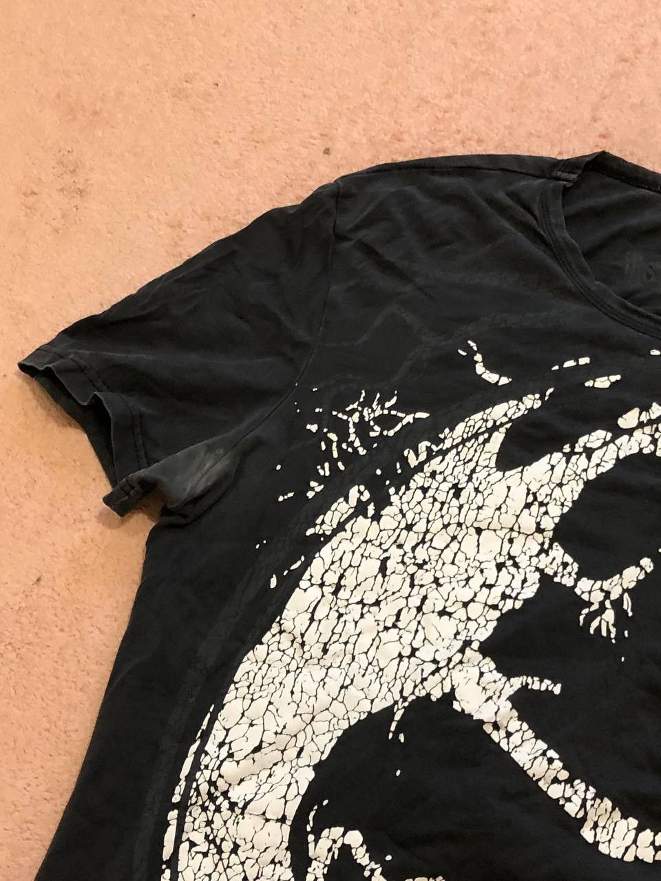 Just Cavalli Vintage black T-shirt big print Just Cavalli Crazy Y2K Size US XL / EU 56 / 4 - 8 Thumbnail