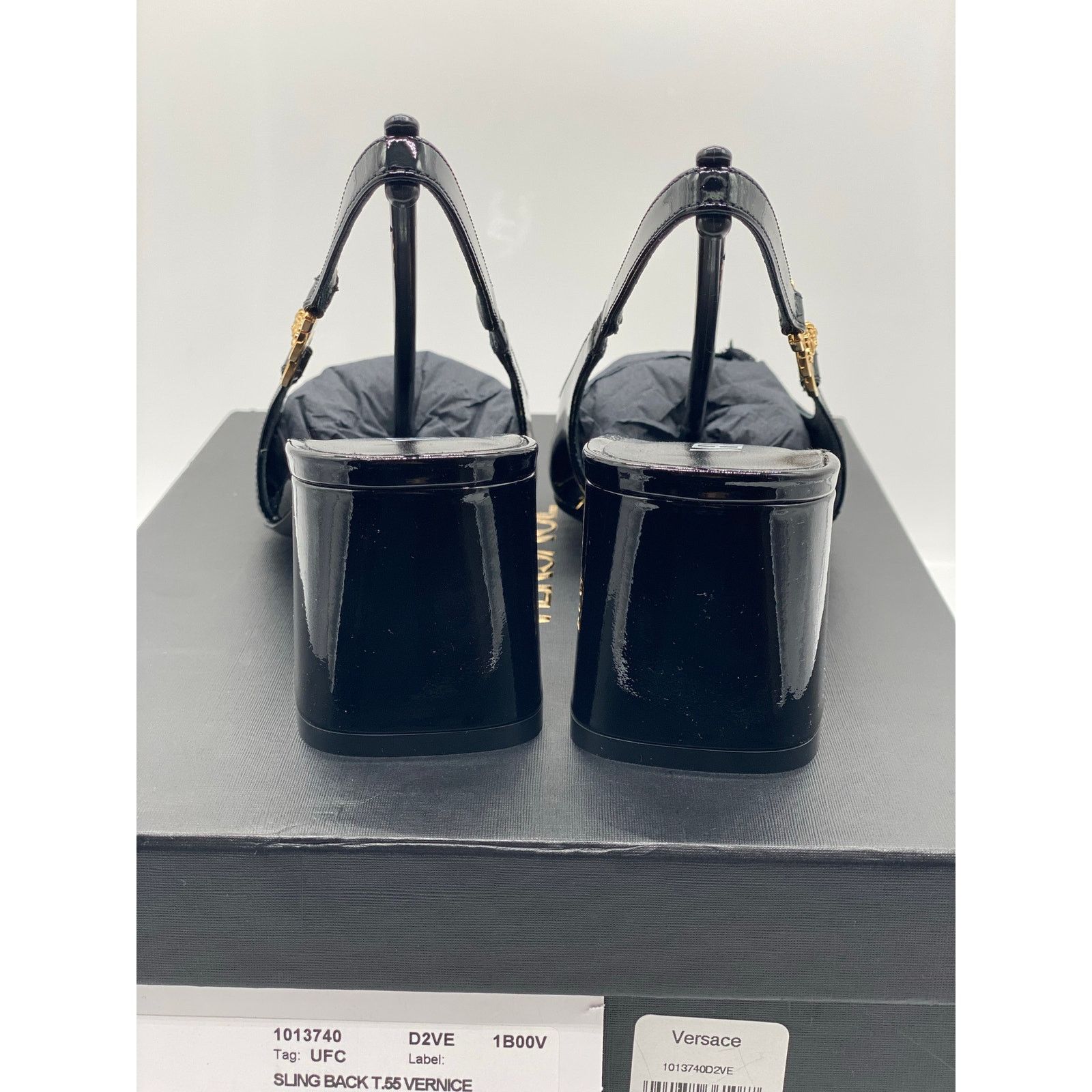 Versace Versace Medusa ’95 Low Block Slingback Pumps sz. 38 Size US 8 / IT 38 - 4 Thumbnail