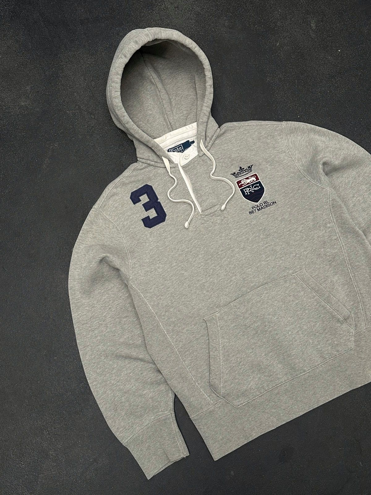 Polo Ralph Lauren × Vintage Polo Ralph Lauren Hoodie 867 Madison Vintage 90s Streetwear Size US M / EU 48-50 / 2 - 2 Thumbnail
