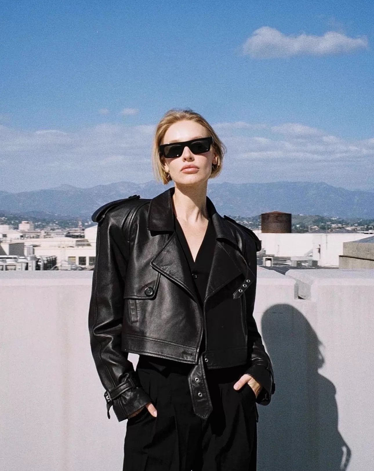 Saint Laurent Paris SAINT LAURENT 23 Runway short lamb jacket 36 black Size XS / US 0-2 / IT 36-38 - 2 Thumbnail