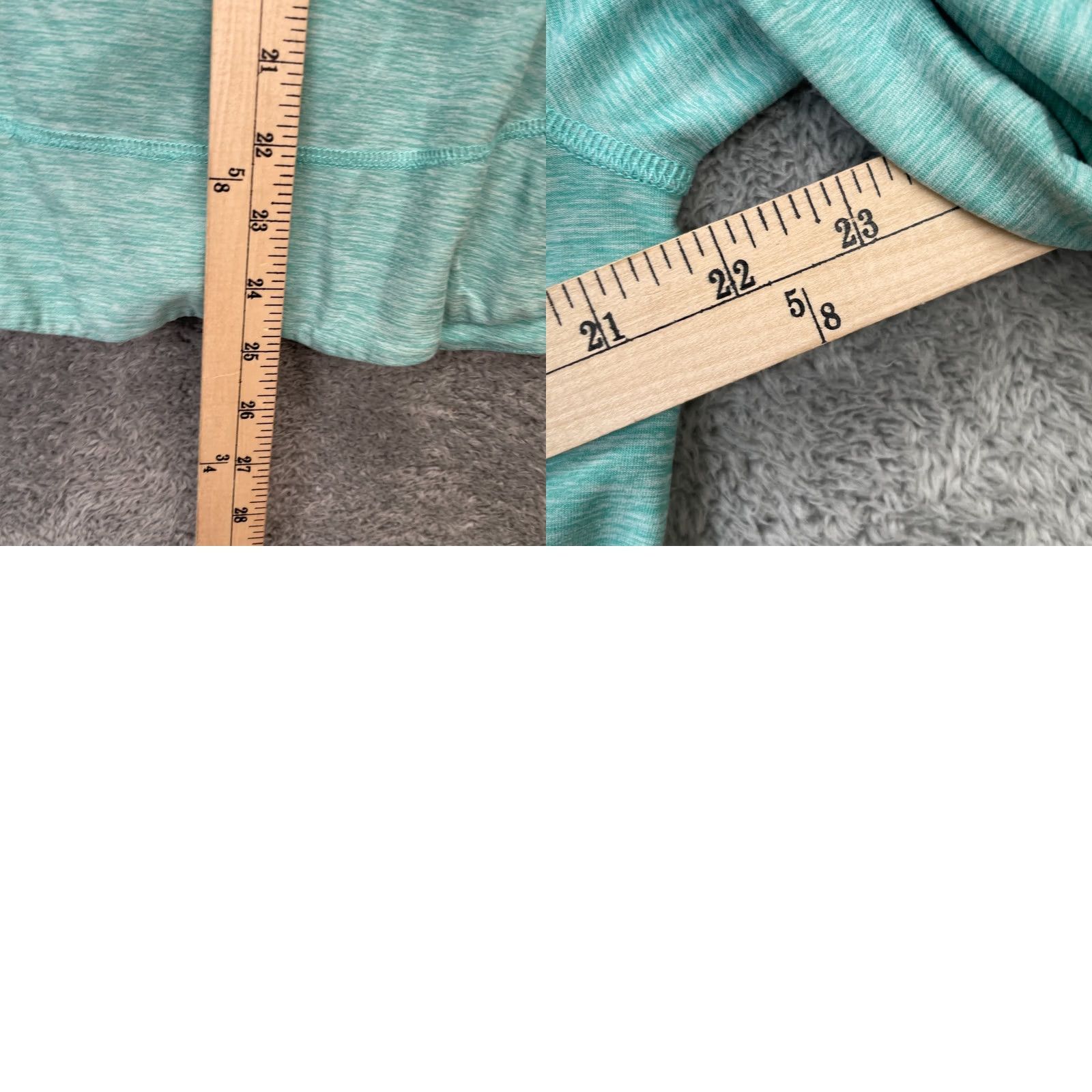 Vintage Title Nine Hoodie Womens XL Blue Space Dye Vital Stretch Full Zip Size XL / US 12-14 / IT 48-50 - 8 Thumbnail