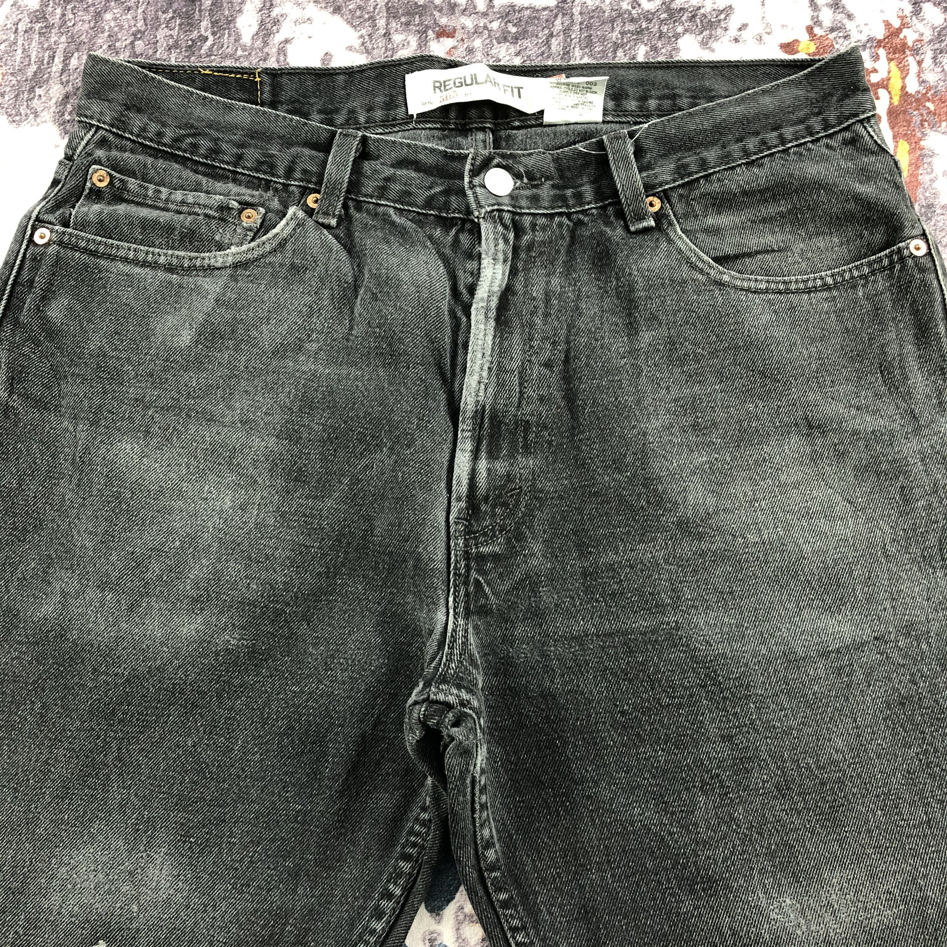 Levi's × Vintage Vintage Faded Black Levis 505 Jeans-JM2557 Size US 36 / EU 52 - 3 Thumbnail