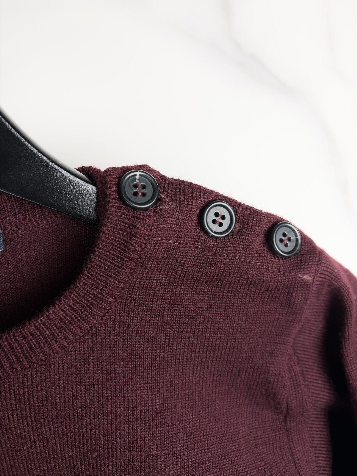 Raf Simons AW96 Raf Simons Buttoned Shoulder Military Wool Knit Sweater Size US M / EU 48-50 / 2 - 3 Thumbnail