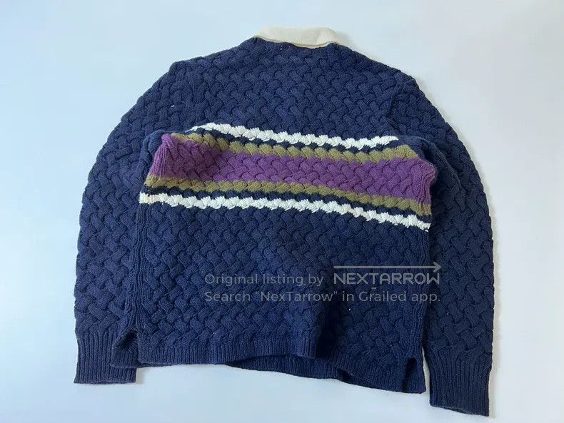 Aime Leon Dore Aime Leon Dore Chunky Retro Patchwork Collar Sweater Size US M / EU 48-50 / 2 - 4 Thumbnail