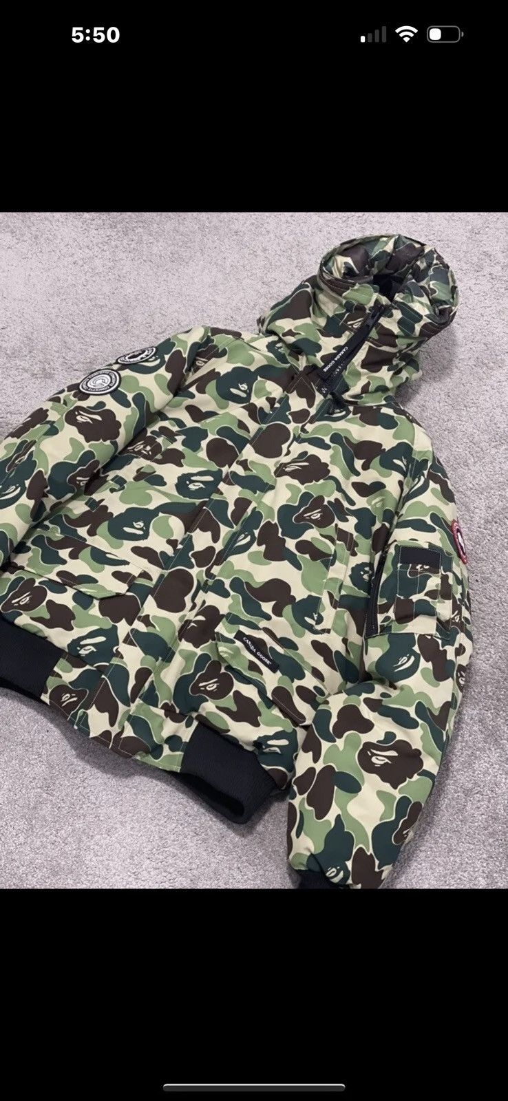 Bape x Canada Goose x Concepts Chilliwack Jacket