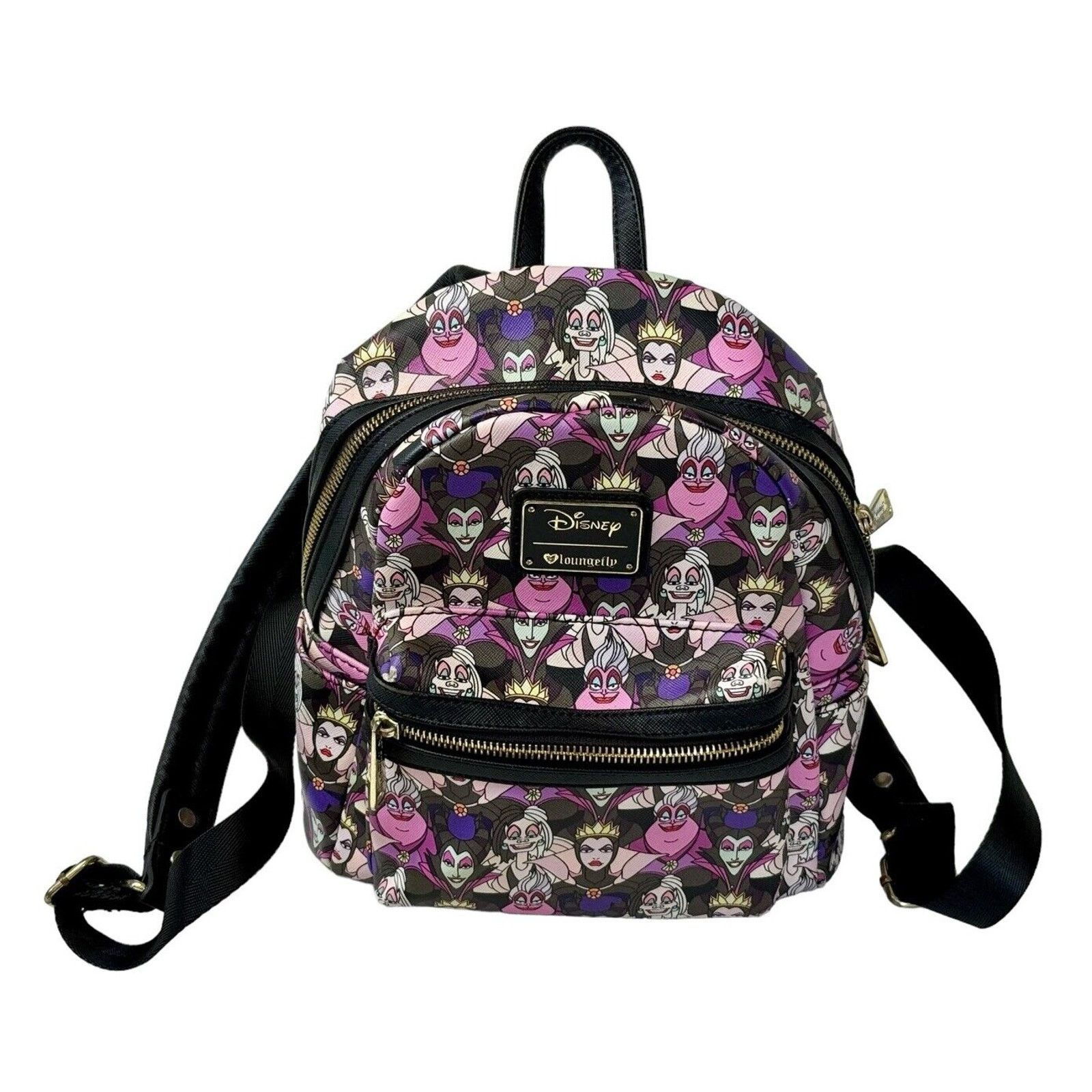 Disney DISNEY LOUNGEFLY Villains Backpack Ursula Cruella Maleficent Size ONE SIZE - 1 Thumbnail