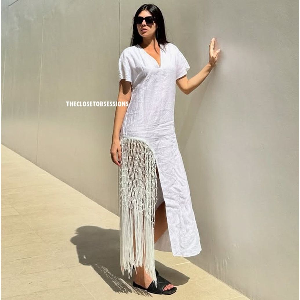 Zara Zara blush pink midi embroidered shirt dress Bloggers | Grailed
