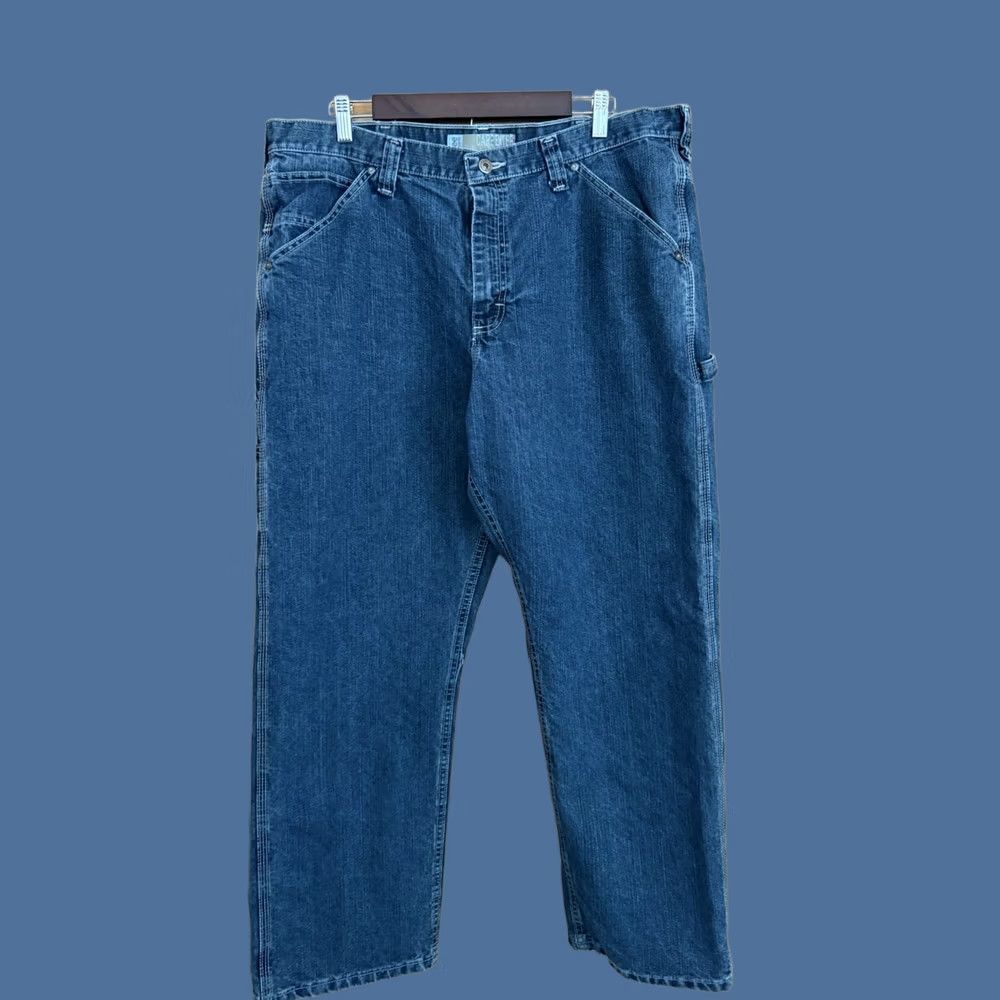 Lee Lee Jeans Regular Fit Straight Leg Carpenter 40x30 Denim Blue Cotton Mens Size US 40 / EU 56 - 1 Thumbnail