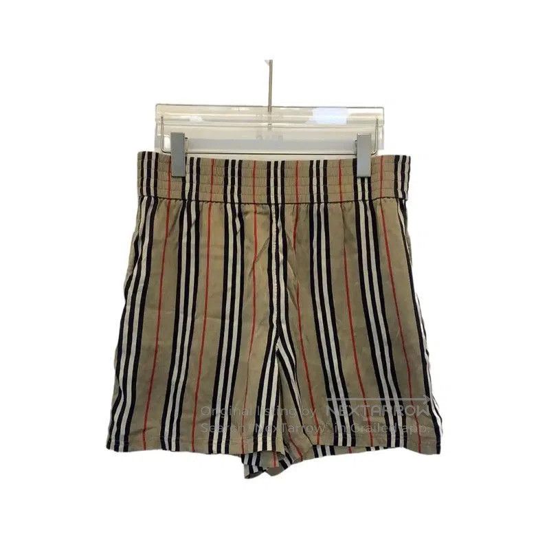 Burberry Burberry Men's Summer Khaki Stripe Shorts. Size US 32 / EU 48 - 1 Thumbnail