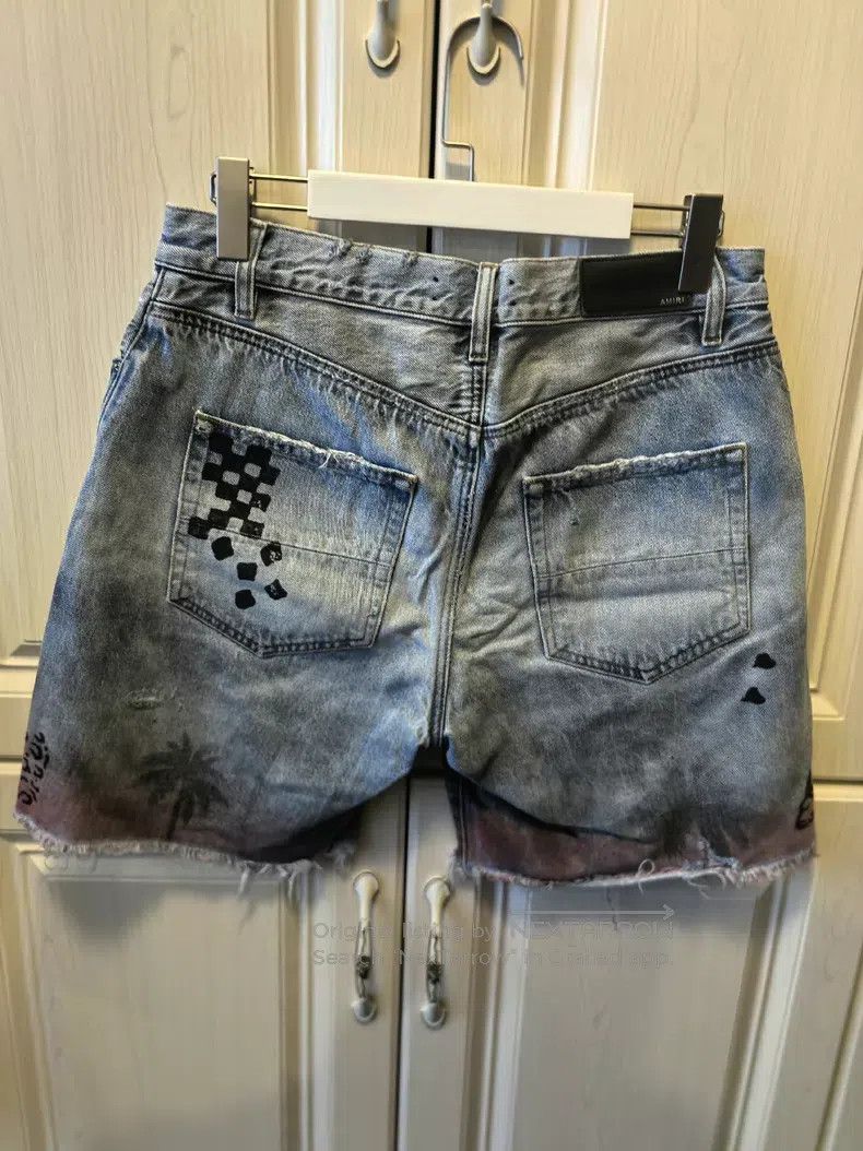 Amiri Amiri High street rock punk beach denim shorts Size US 31 - 2 Thumbnail