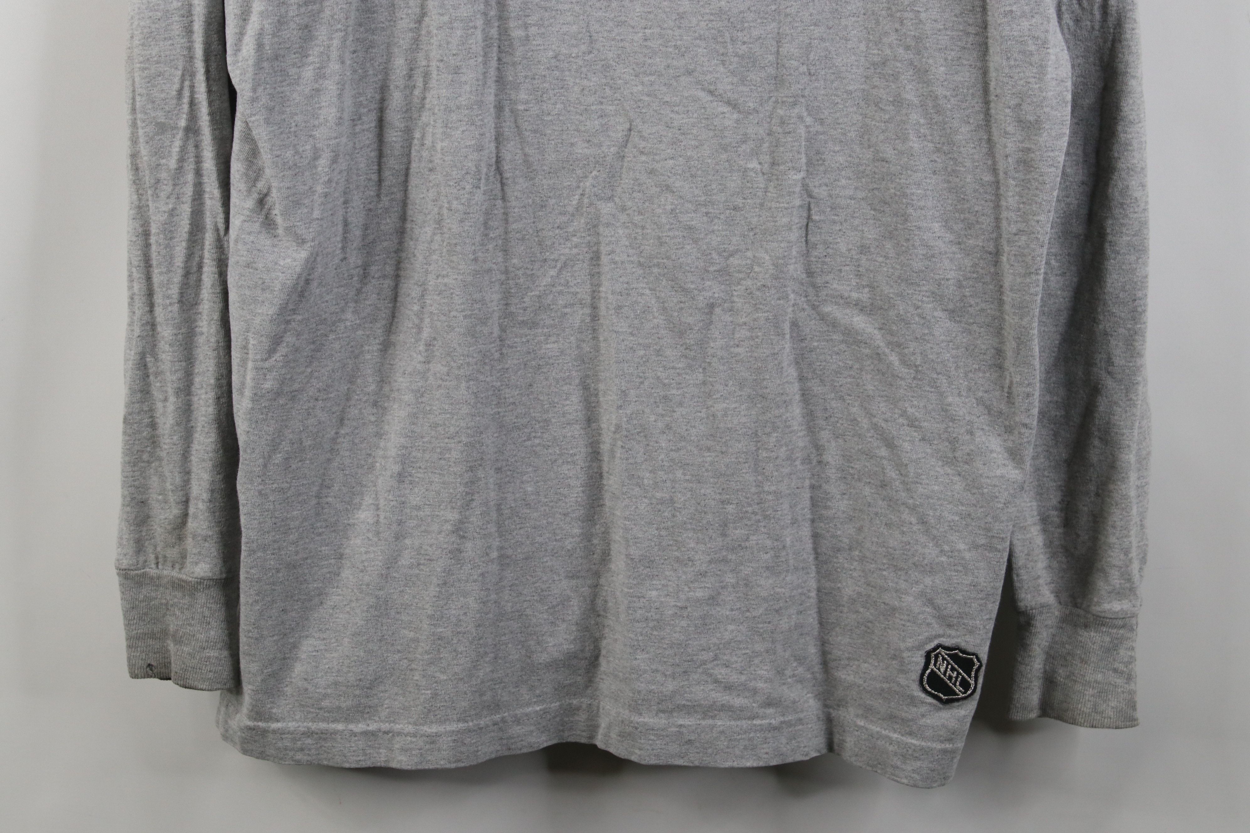 Vintage Vintage 90s CCM Hockey Long Sleeve T-Shirt Heather Gray Size US XL / EU 56 / 4 - 3 Thumbnail