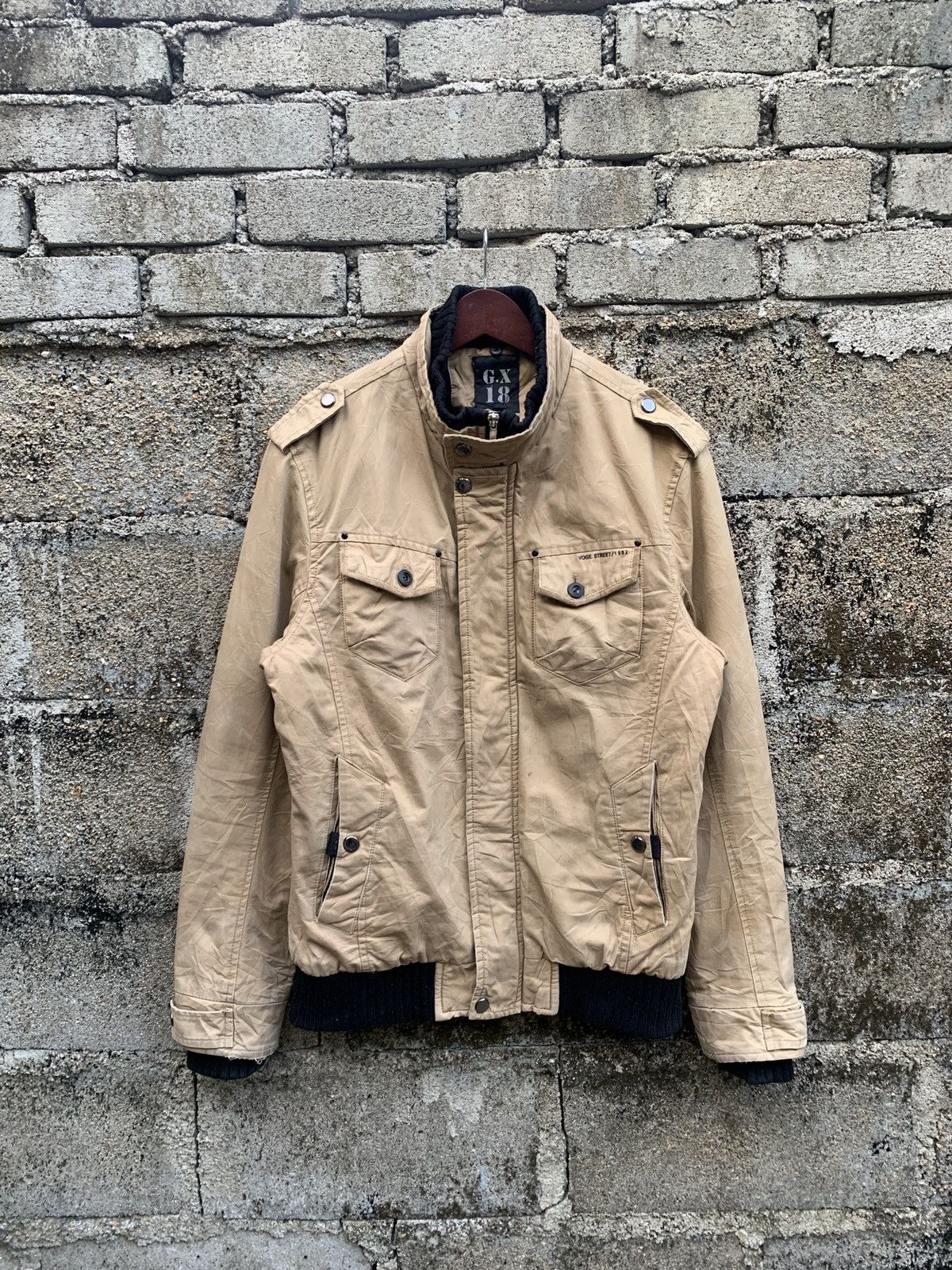 image of If Six Was Nine x Vintage Voge Street 1992 Punk Style Jacket in Cream, Men's (Size Medium)