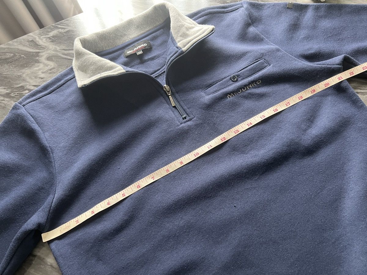 Mr.JUNKO : Sweater Half Zipper Soft Fabric