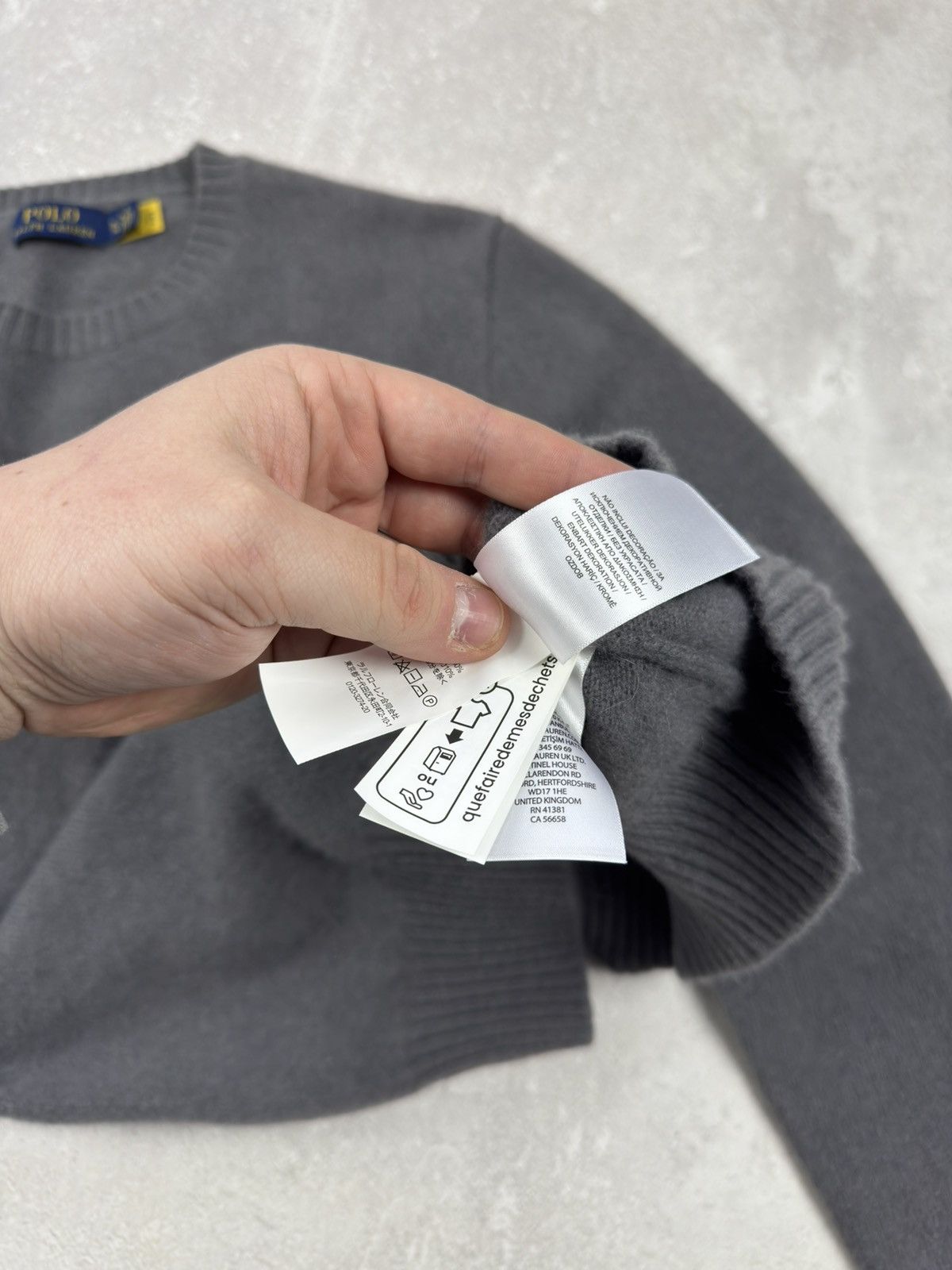 Polo Ralph Lauren Polo Ralph Lauren Wool Alpaca Hair Grey Sweater Crew Neck Size US XL / EU 56 / 4 - 10 Thumbnail