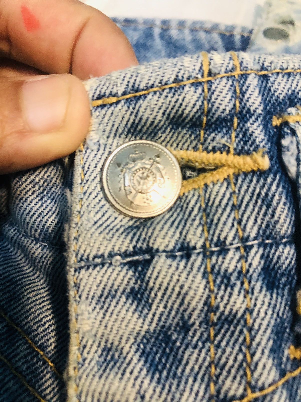 Japanese Brand Climax Double Zipper Jeans (10) Size US 26 / EU 42 - 7 Thumbnail