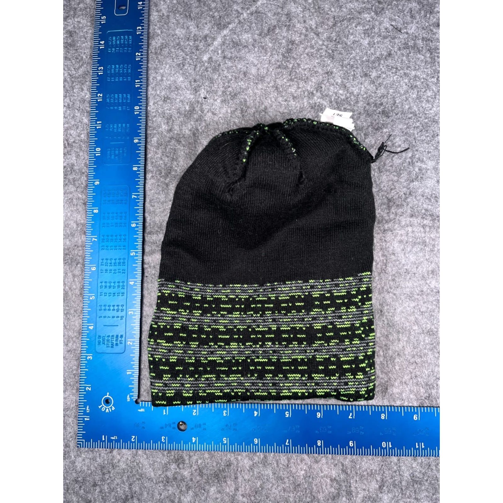 ZeroXposur ZeroXposur Beanie Adult One Size Black Green Gray Stripe Acrylic Blend Knit Unisex Outdoors Ski Winter Size ONE SIZE - 6 Thumbnail