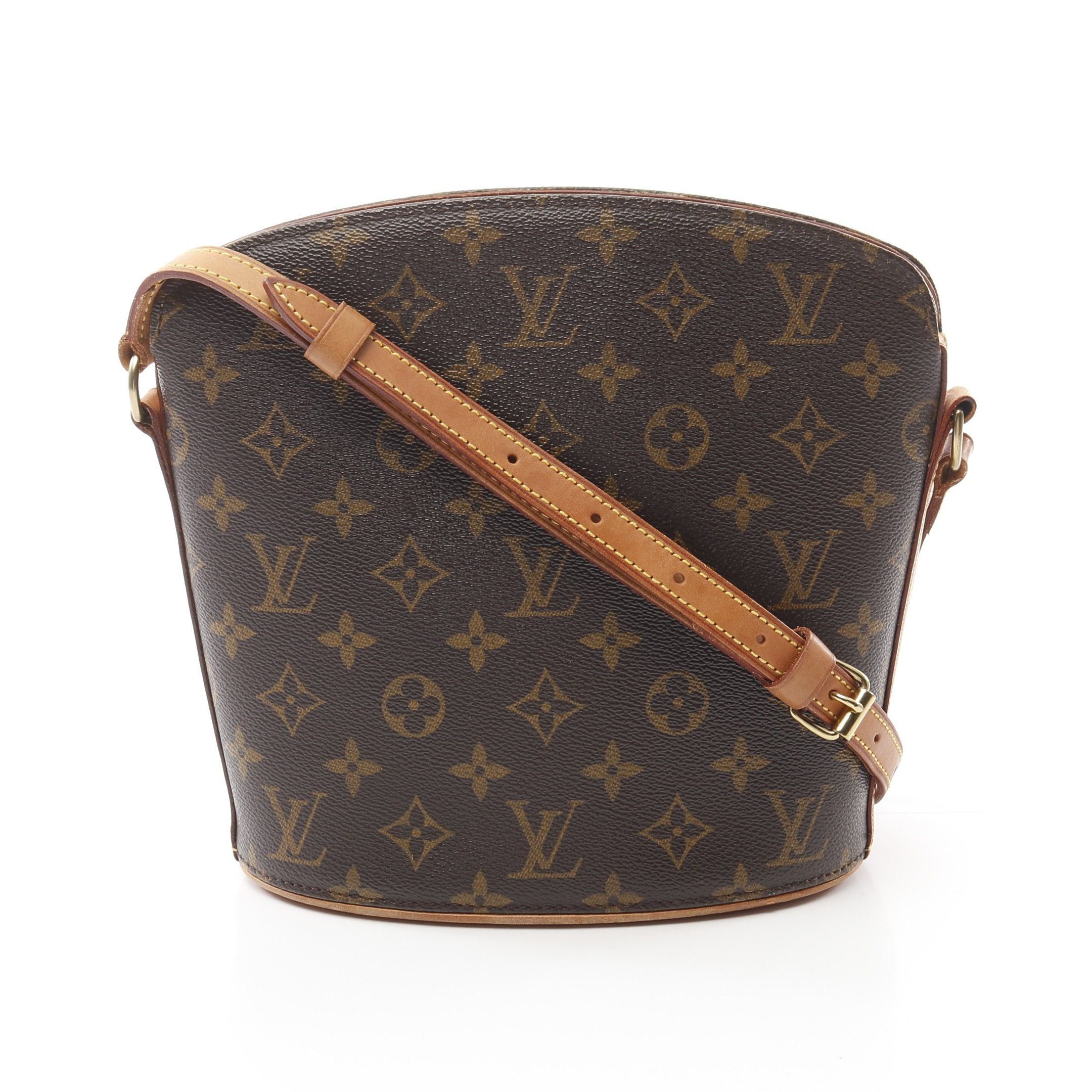 Louis Vuitton Louis Vuitton Druot Monogram Shoulder Bag Leather Brown Size ONE SIZE - 1 Thumbnail