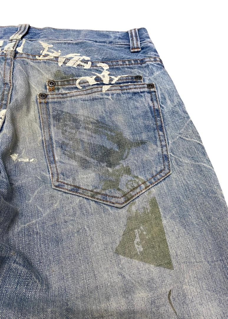 Japanese Brand 💥BEST OFFER💥DAPIMOON JAPAN GUNS DESIGN POCKET DENIM Size US 30 / EU 46 - 14 Thumbnail