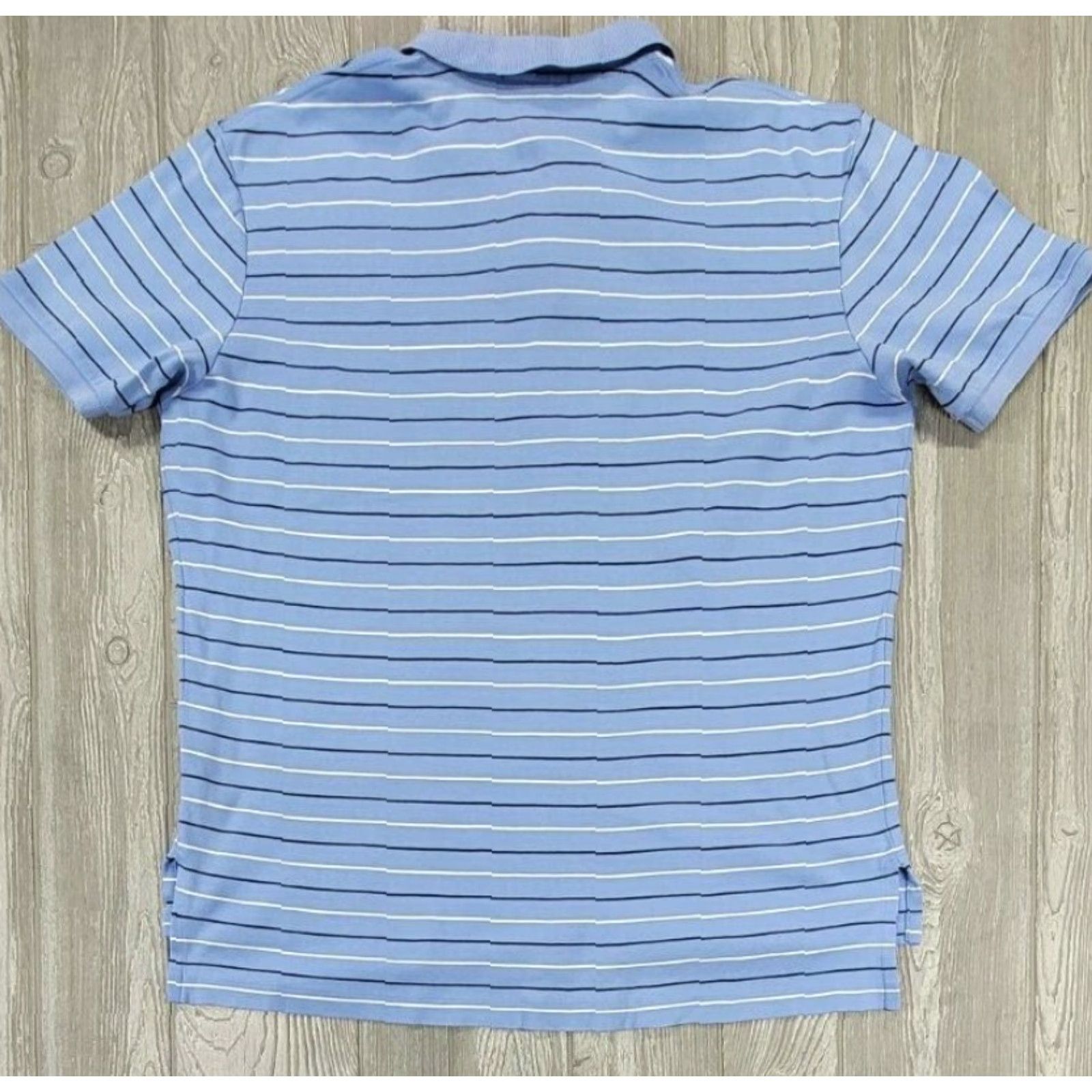 Polo Ralph Lauren VINTAGE Polo Ralph Lauren Polo Shirt XL Blue Striped Rugby Mens Size US XL / EU 56 / 4 - 3 Thumbnail