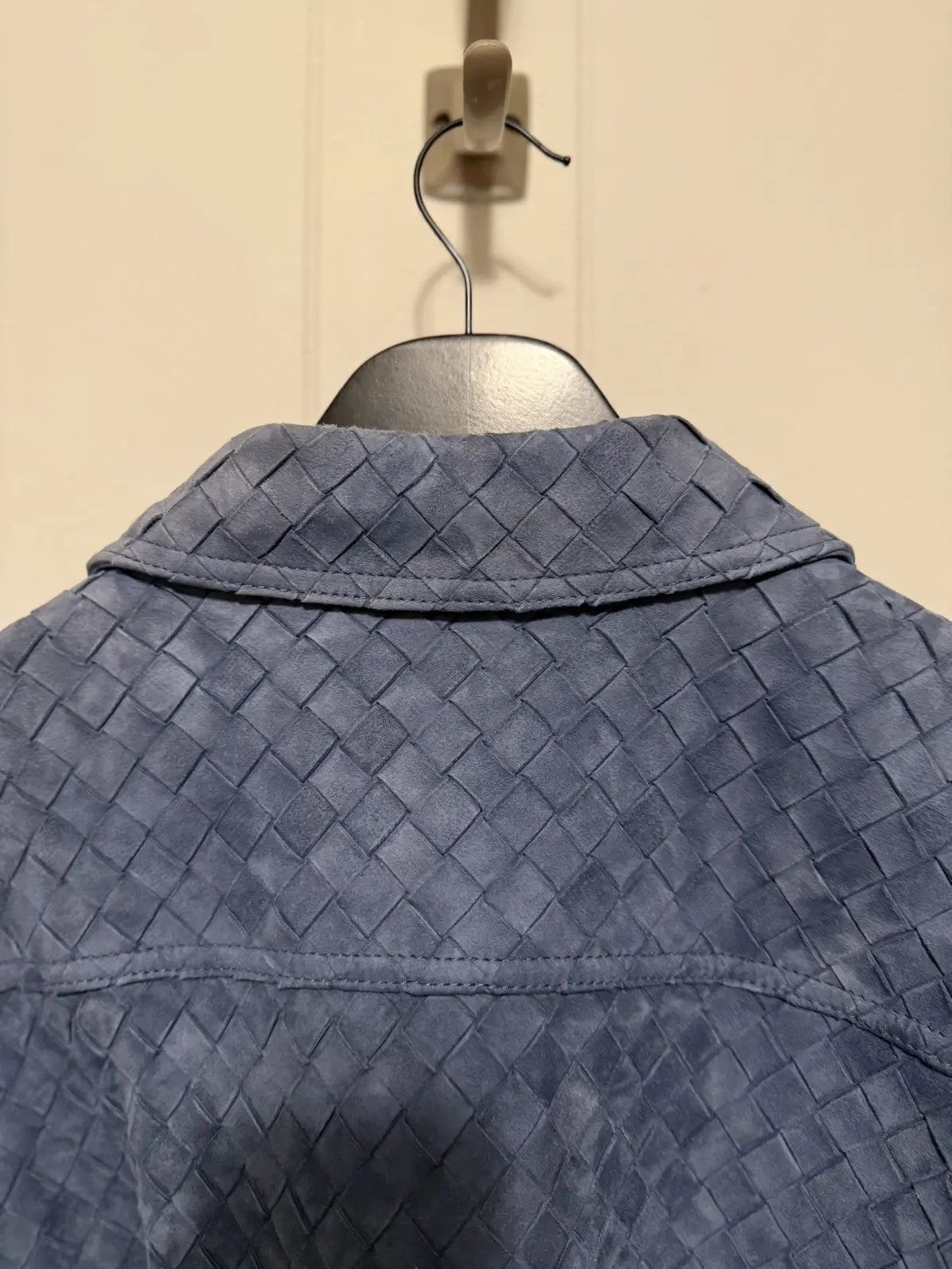 Bottega Veneta Intrecciato Leather Overshirt Size US L / EU 52-54 / 3 - 4 Thumbnail