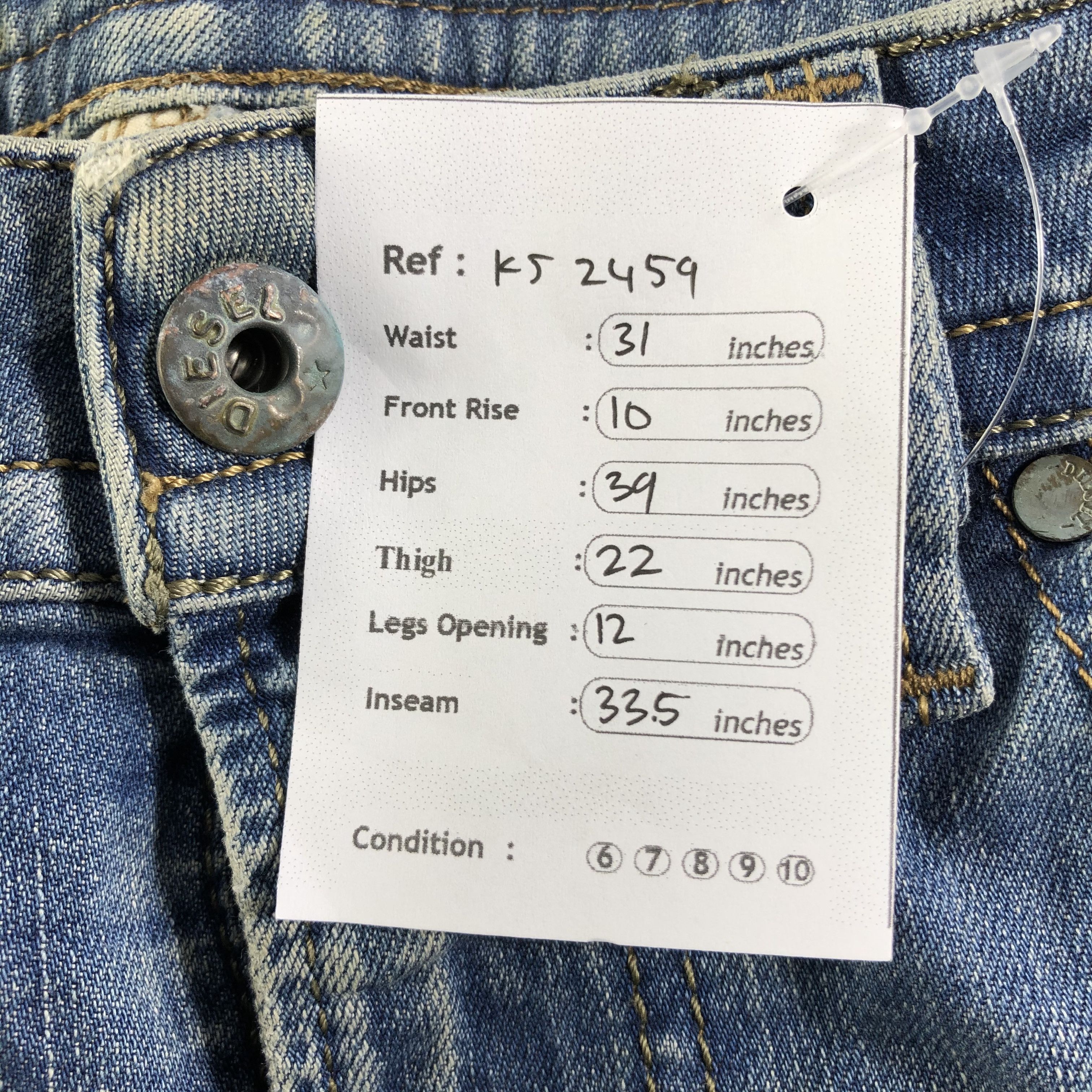 Diesel Diesel Jeans Ripped Skinny Denim KJ2459 Size US 29 - 15 Thumbnail