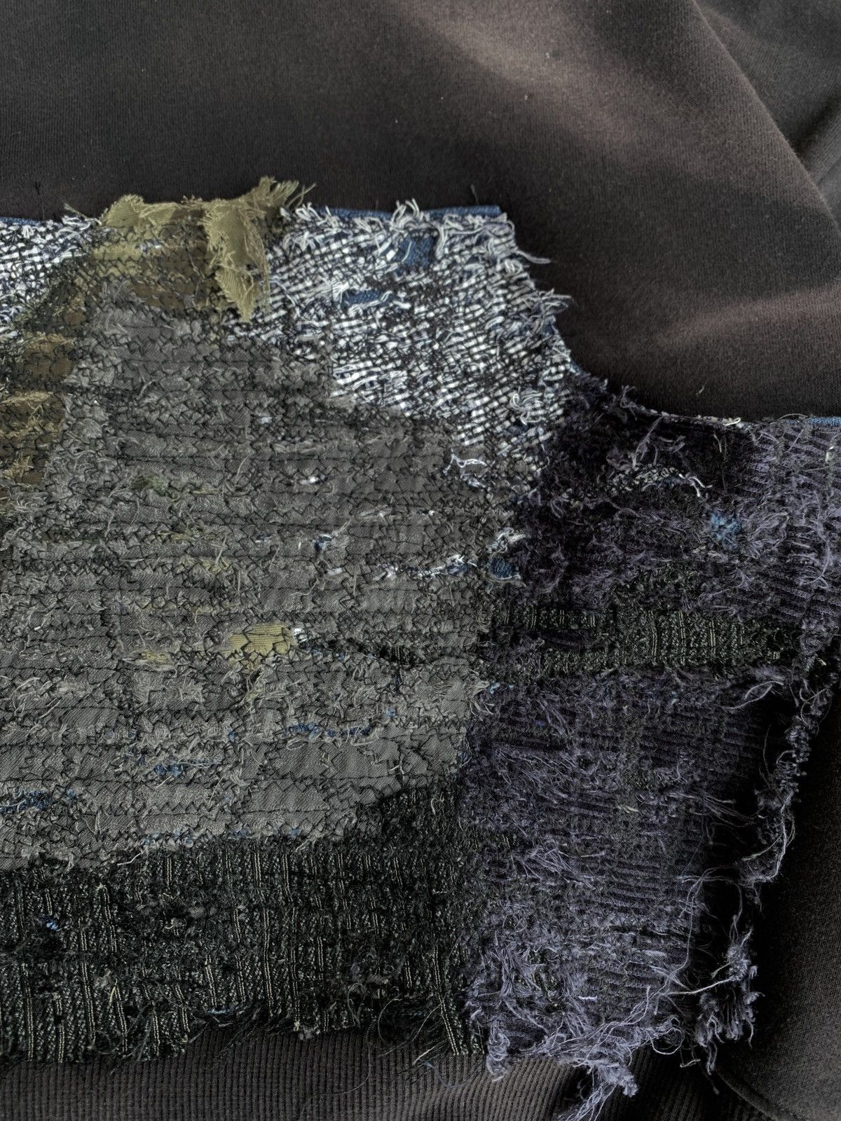 Other Thrashed Faded Vintage Sashiko Patchwork Hoodie Distressed Size US L / EU 52-54 / 3 - 7 Thumbnail