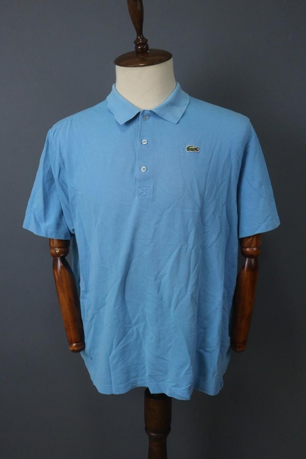 Lacoste Lacoste Blue 100% Cotton Button Front Polo Shirt Size 8 Size US M / EU 48-50 / 2 - 1 Thumbnail