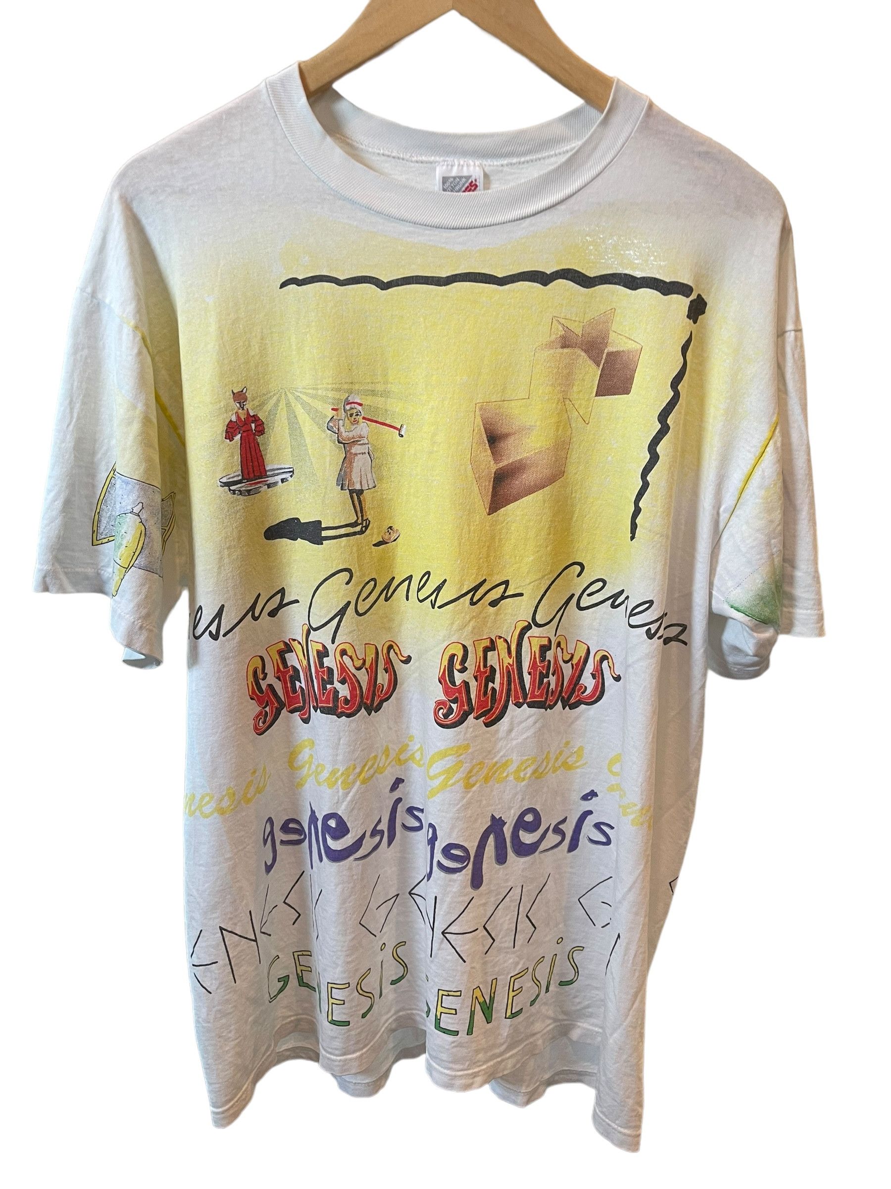 Band Tees Vintage 1992 Genesis AOP Tour T-Shirt Size US XL / EU 56 / 4 - 1 Thumbnail