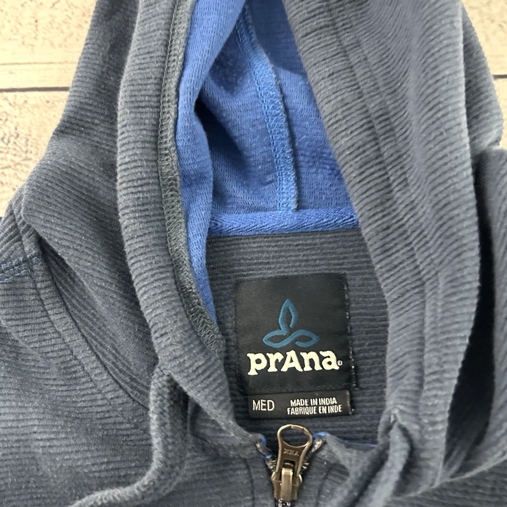 Prana PrAna Full Zip Hooded Lightweight Sweatshirt Men M Blue Shirt Mens Full Zip Sweatshirt Blue Size US M / EU 48-50 / 2 - 2 Thumbnail