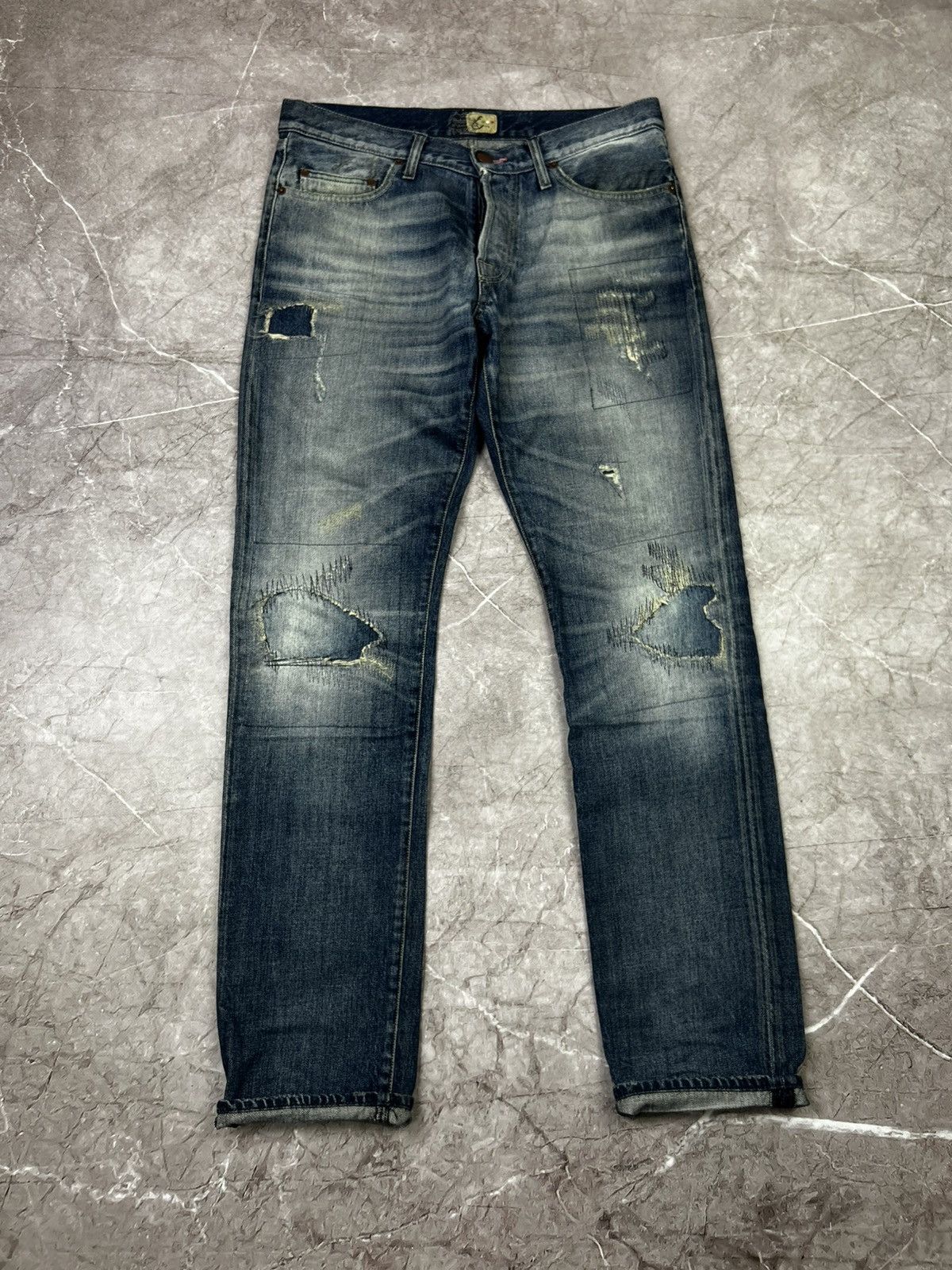 Energie × Pharrell × Sixty ENRARE >* Energie x Pharrel William Stone Wash Denim Jeans Size US 33 - 4 Thumbnail