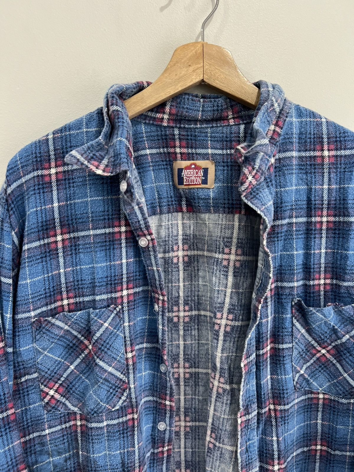 Japanese Brand Vintage American Edition Plaid Flannel Button Up Shirt Size US XL / EU 56 / 4 - 4 Thumbnail